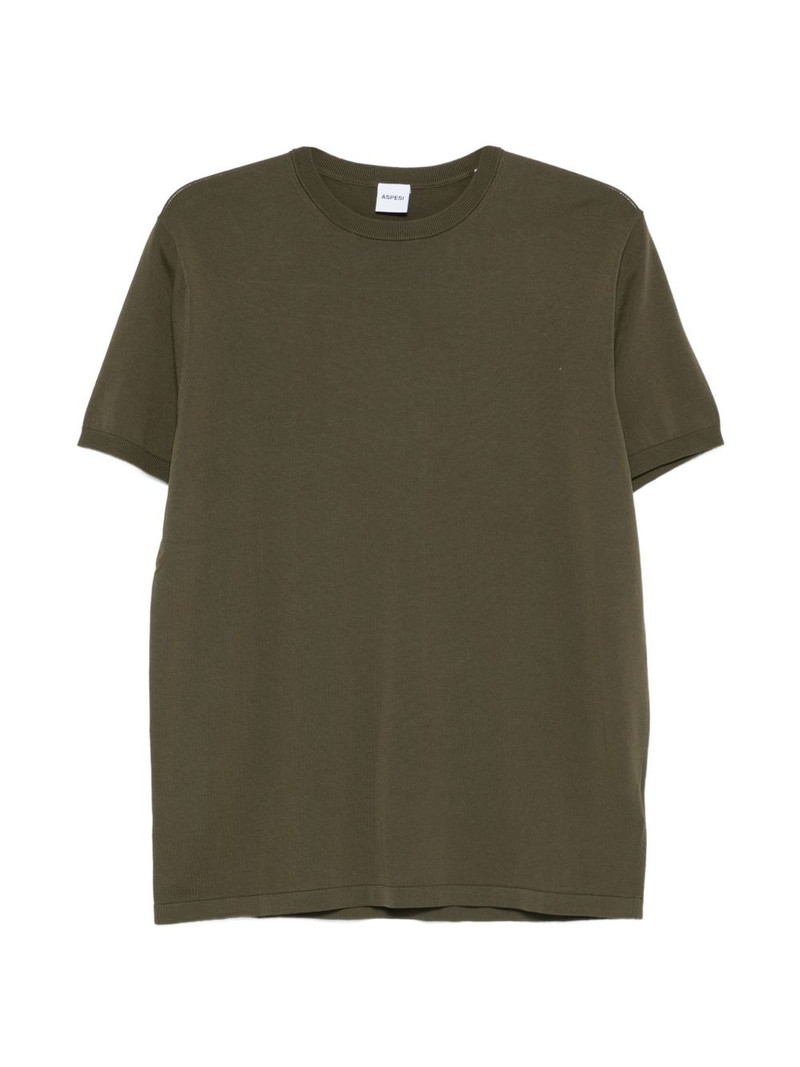 knit cotton T-shirt 1