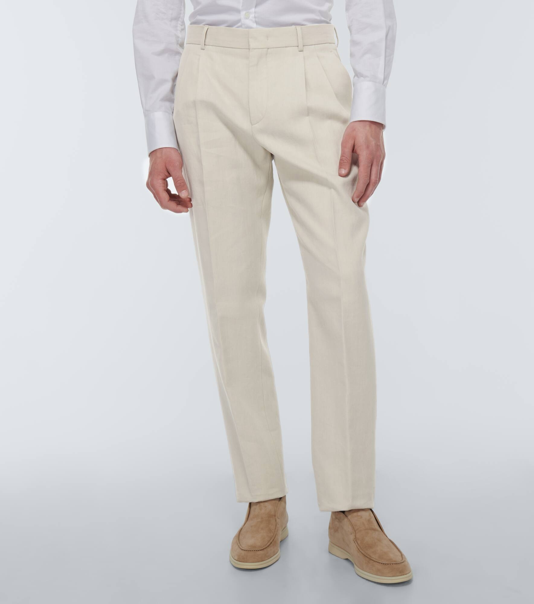 Linen slim pants - 3