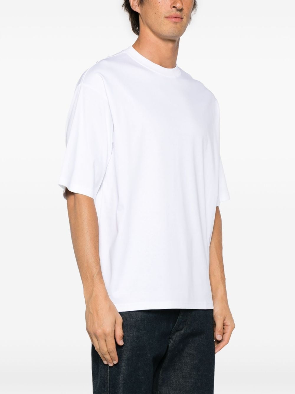 logo-print cotton T-shirt - 3