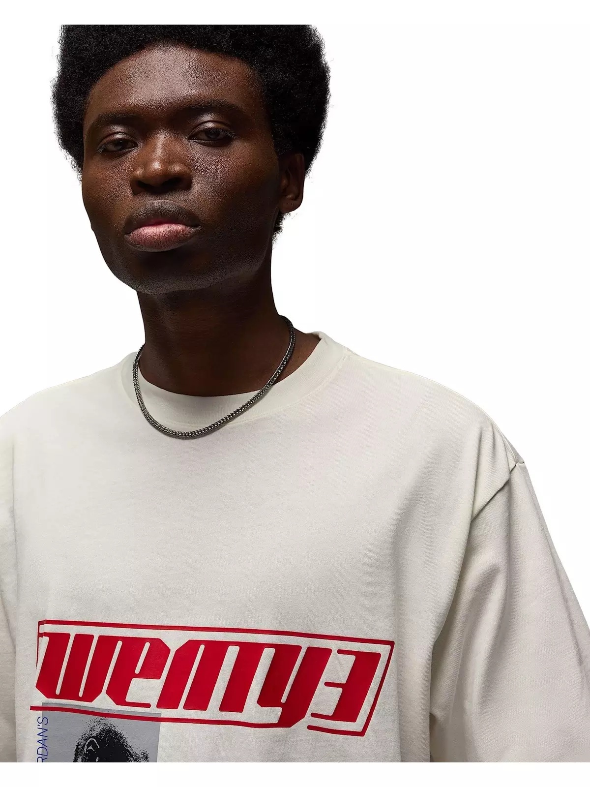 Men's Flight Essentials Oversized T-Shirt -White - 3