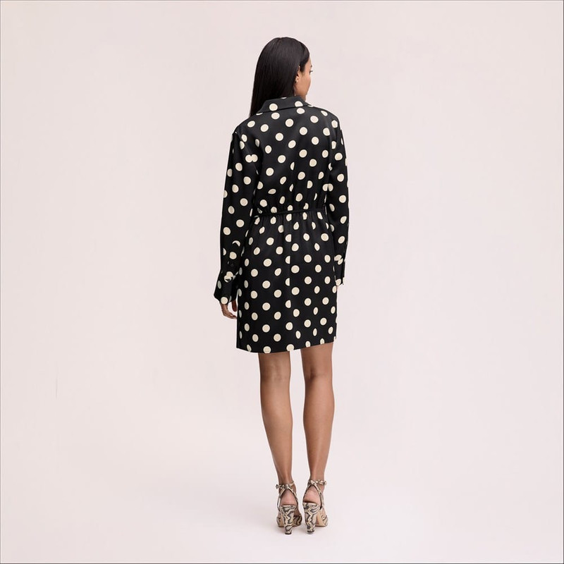 Dot Shirt Mini Dress 5