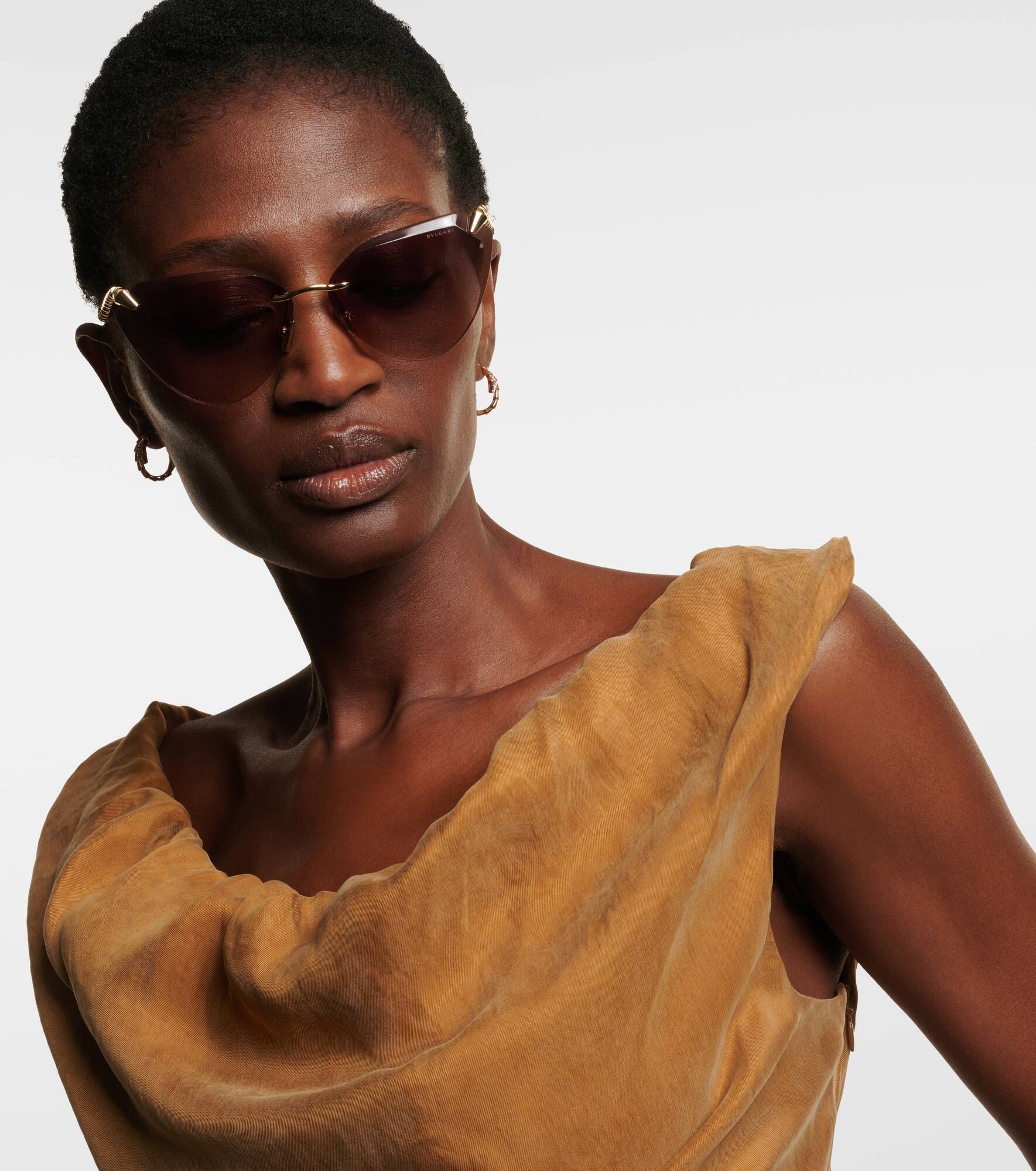 Serpenti Viper rimless cat-eye sunglasses - 3