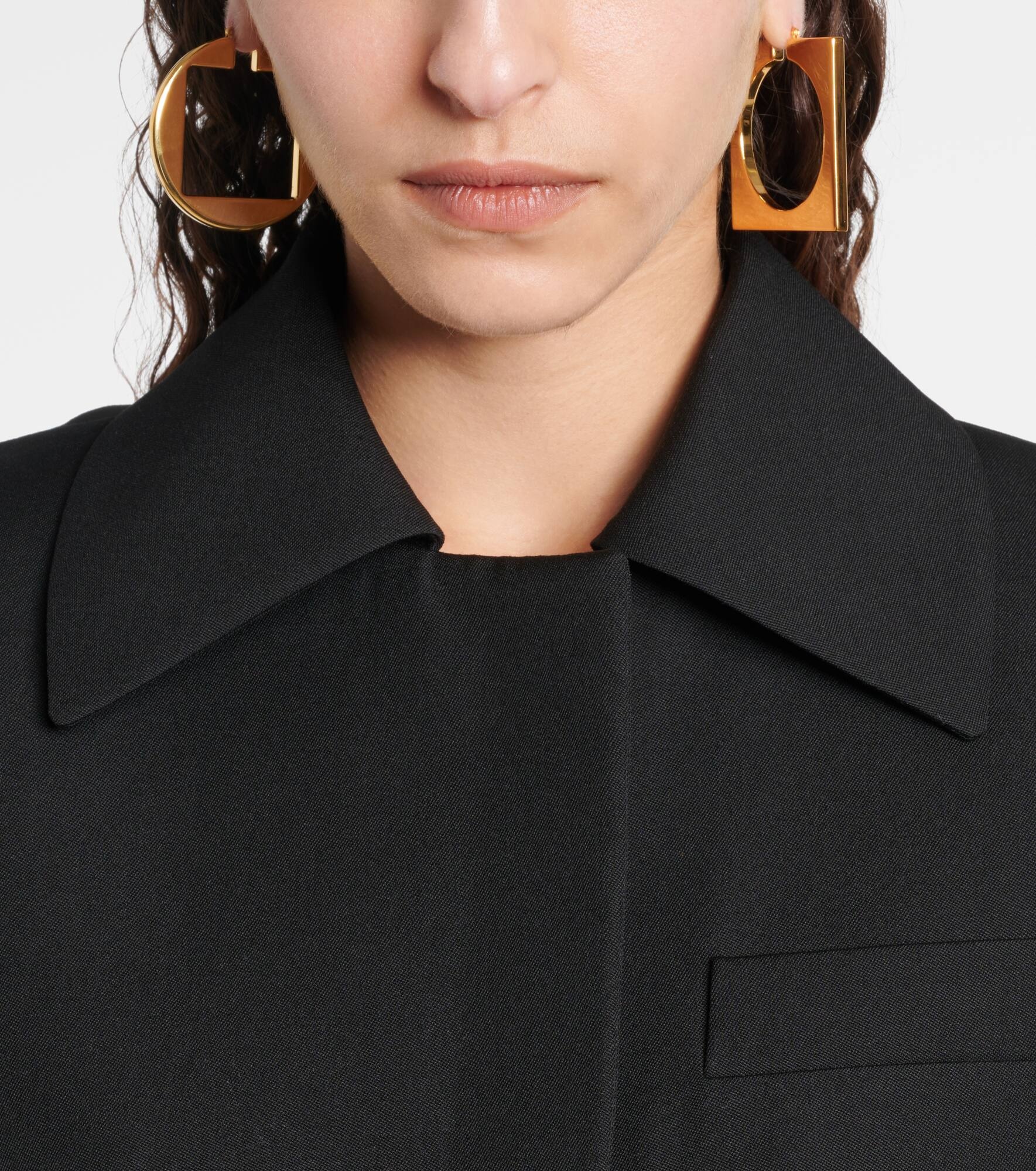 Asymmetric hoop earrings - 3