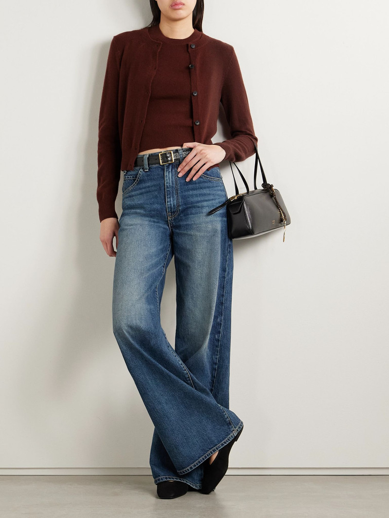 NILI LOTAN March cashmere cardigan Burgundy outlook