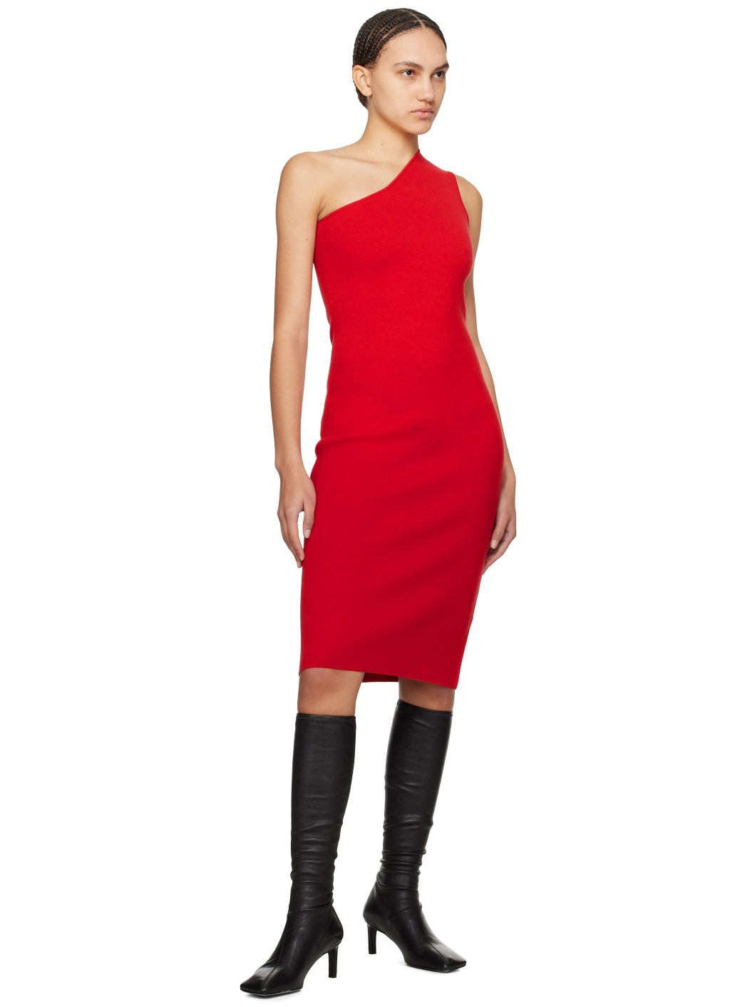 Red Palma Midi Dress - 4