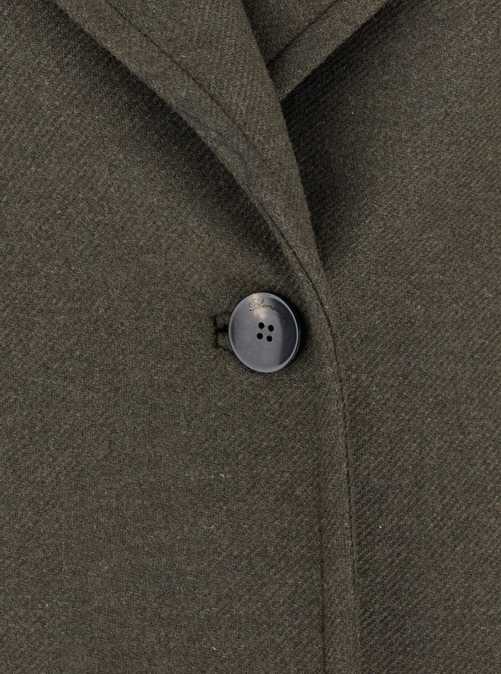 Blumarine Women Green Coat With Classic Lapels And Removable Collar In Wool Blend Woman - 3
