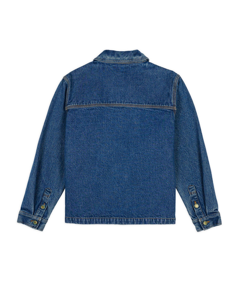 BRAIN DEAD 15oz Selvedge Denim 37 Work Shirt -Washed Indigo outlook