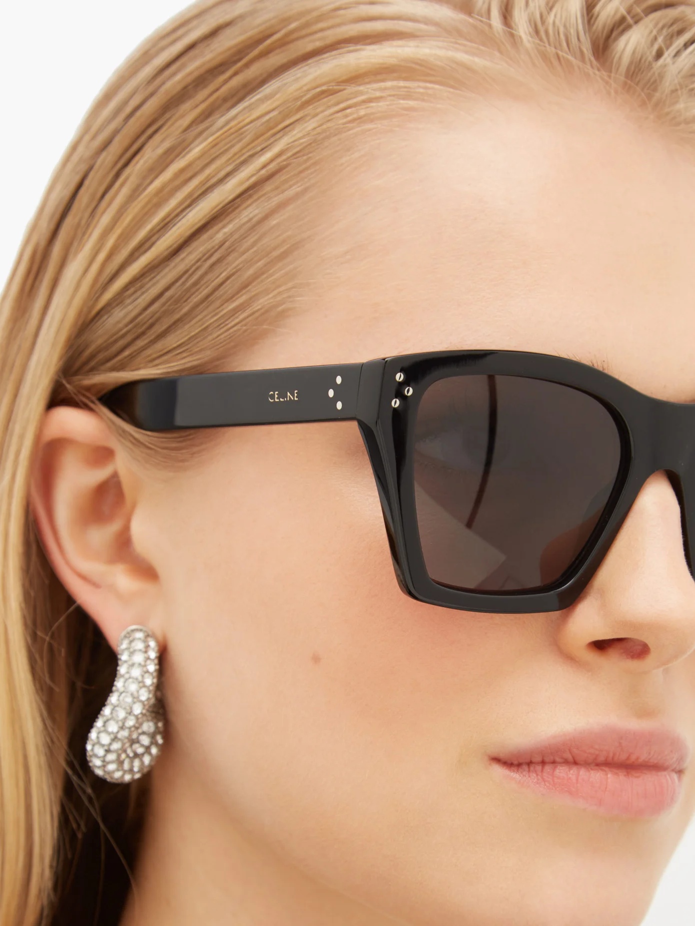 Square-frame acetate sunglasses - 3