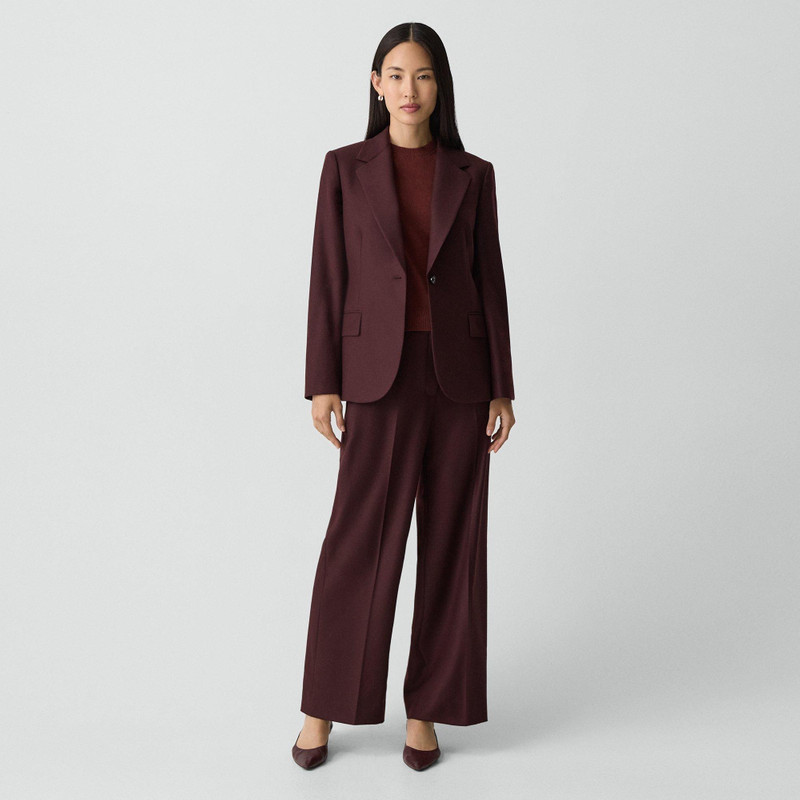 Theory Lynnia Blazer in Sleek Flannel outlook