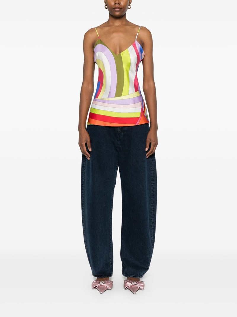 PUCCI Iride-print silk top outlook