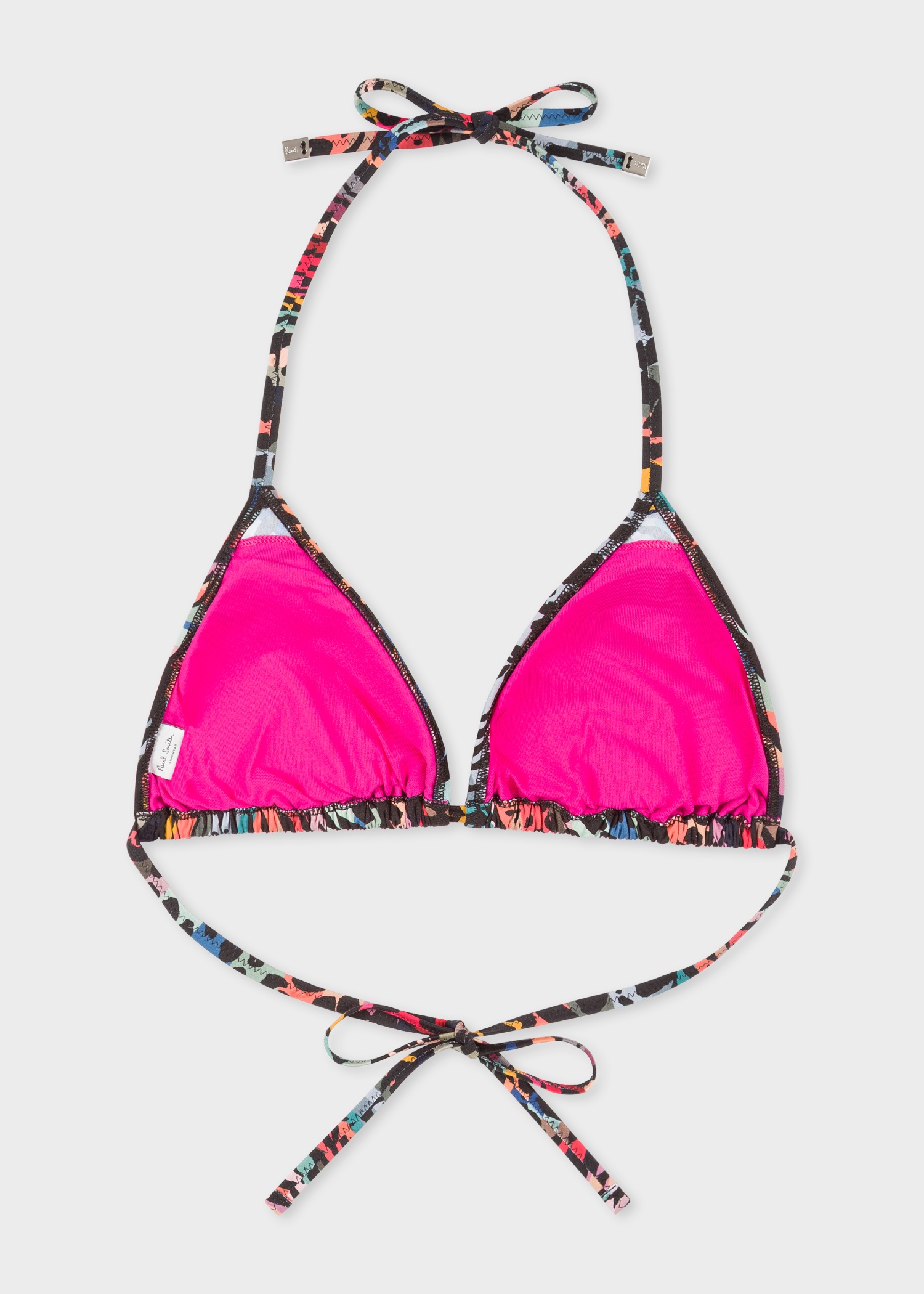'Zebra & Swirl' Triangle Bikini Top - 2