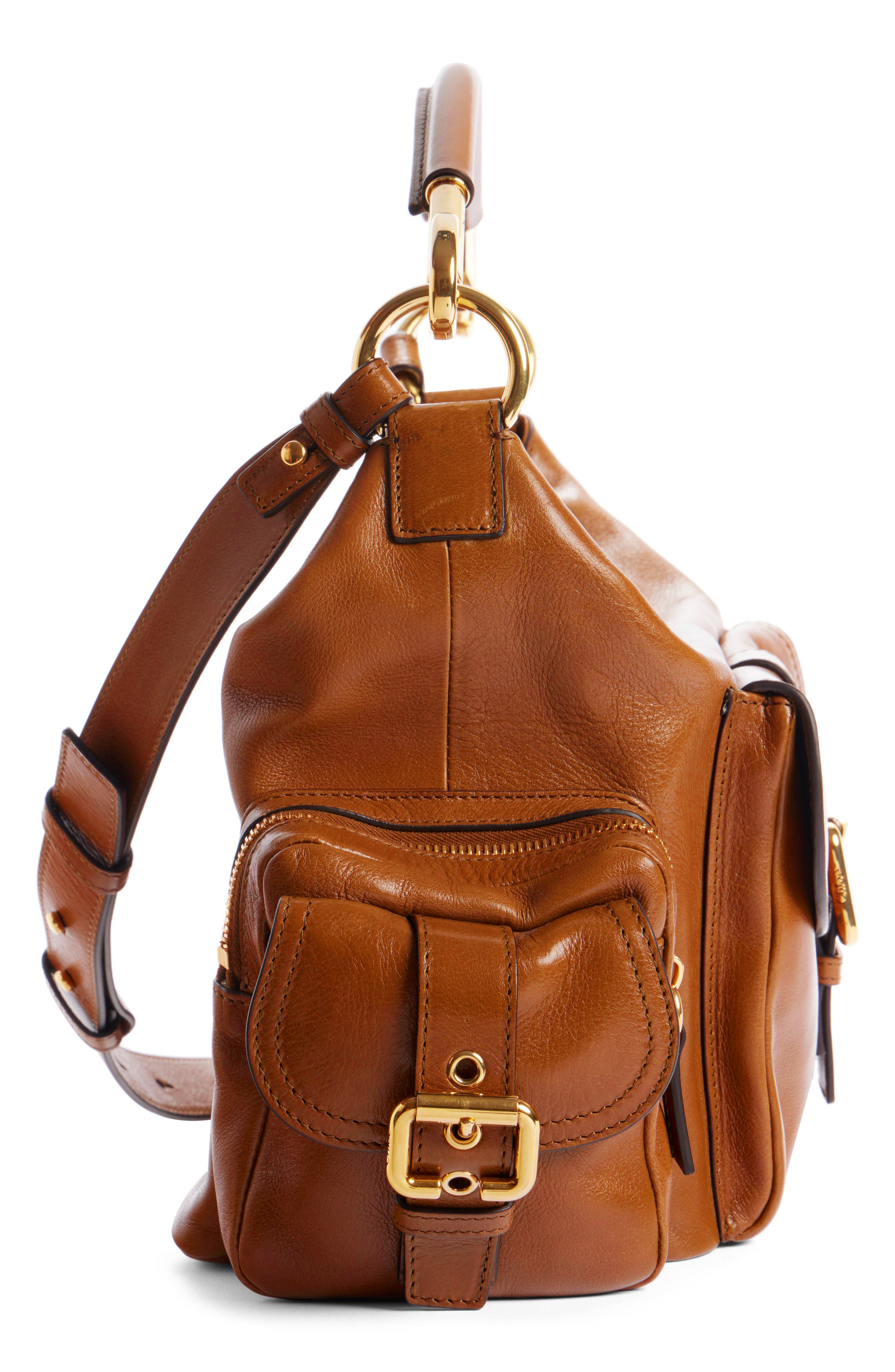 Chloé Camera Leather Top Handle Bag in Clay Brown at Nordstrom - 4