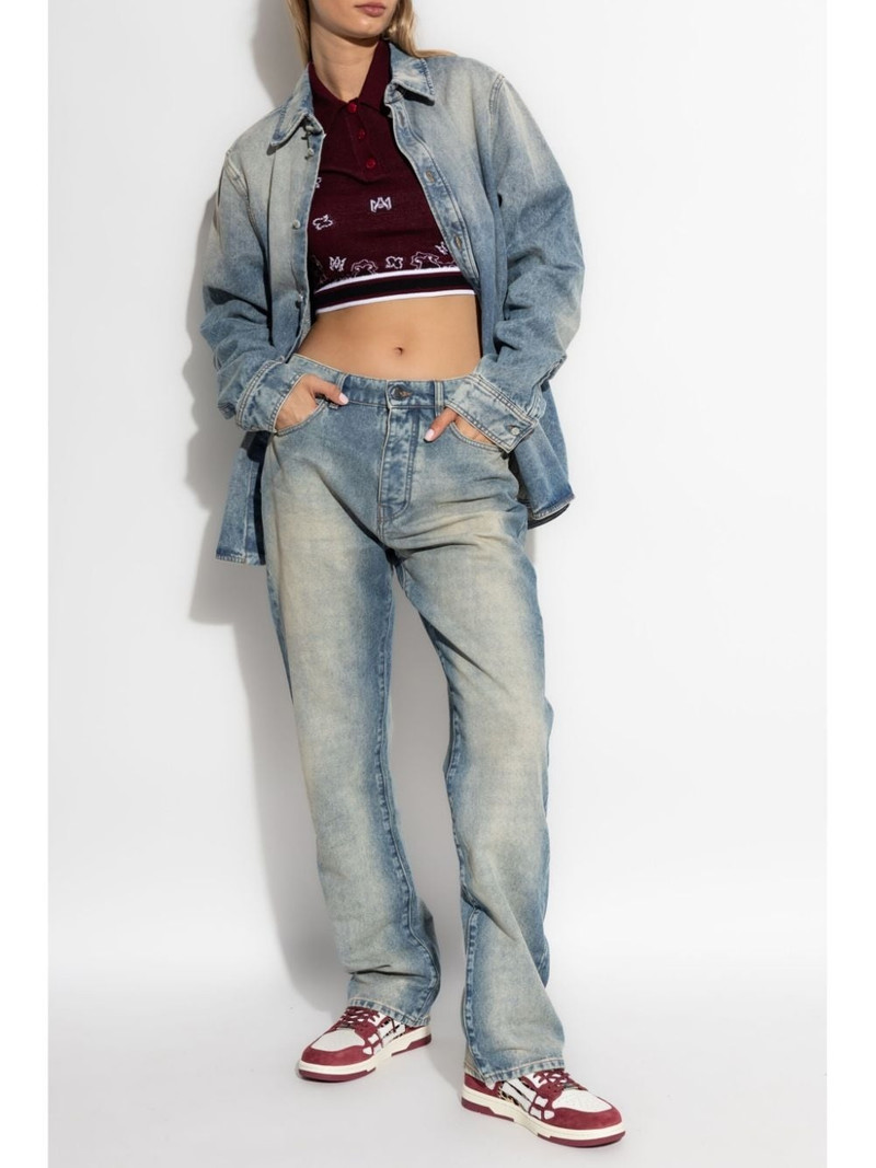 AMIRI cropped polo shirt outlook