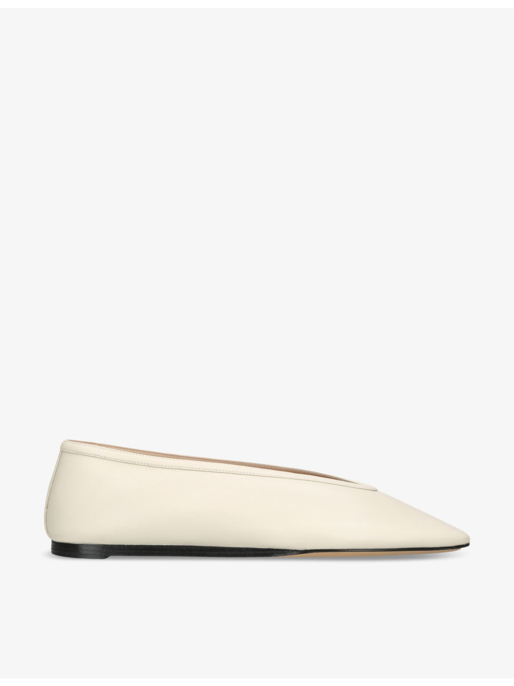 Luna pointed-toe leather pumps - 1