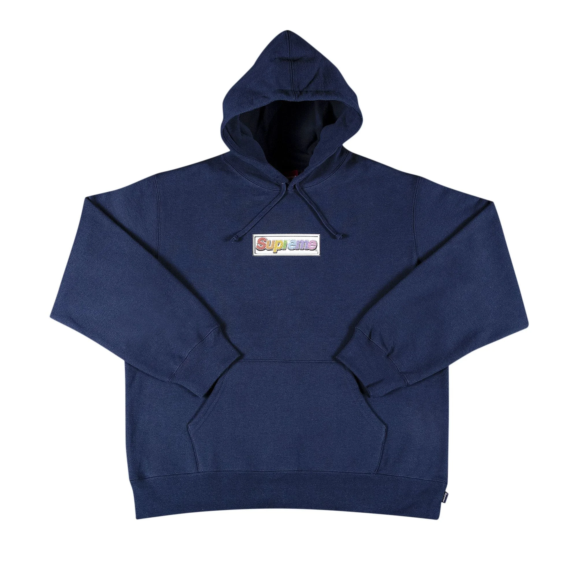 Supreme Bling Box Logo Hooded Sweatshirt 'Navy' - 1
