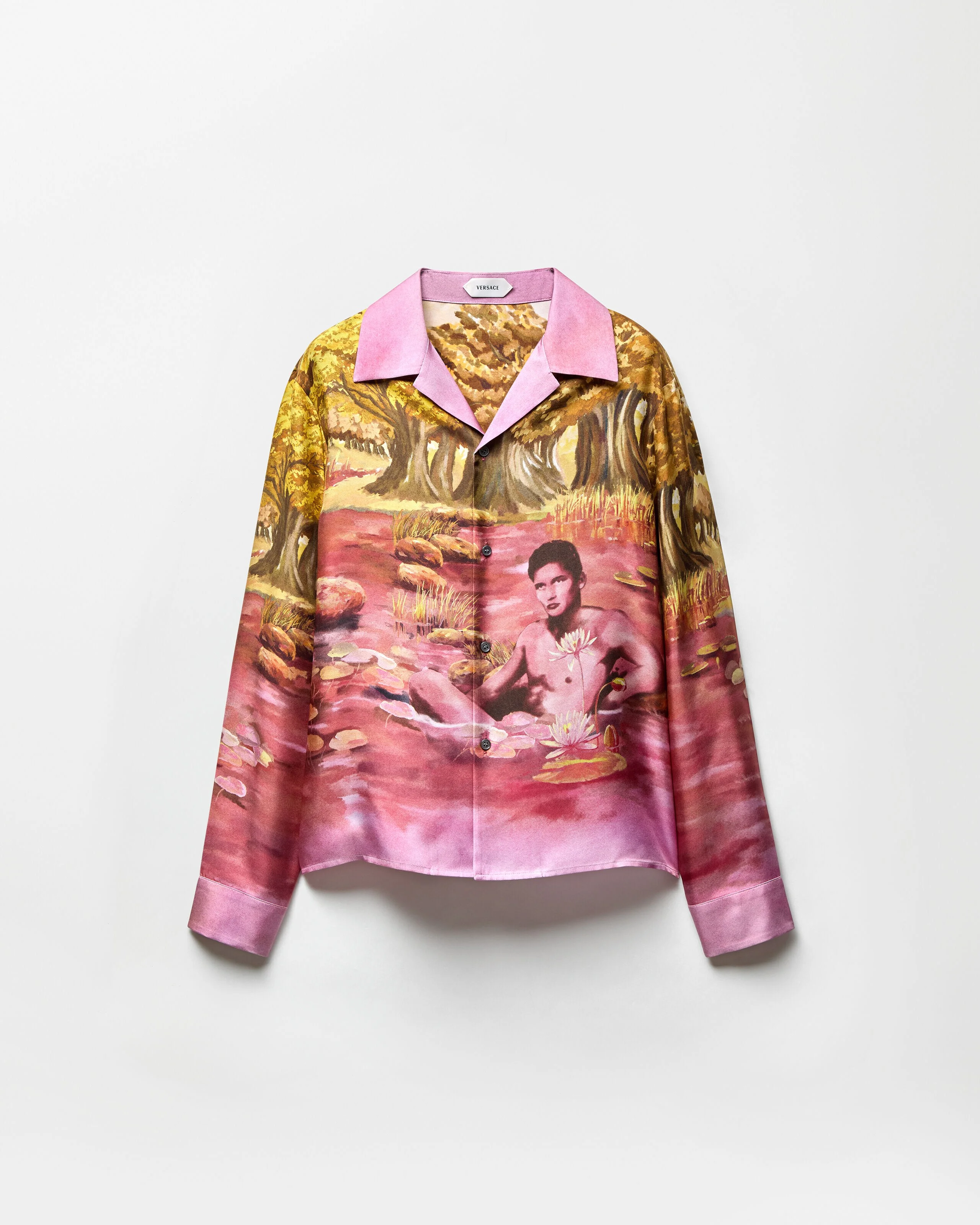 Printed Silk Twill Slim Shirt - 1