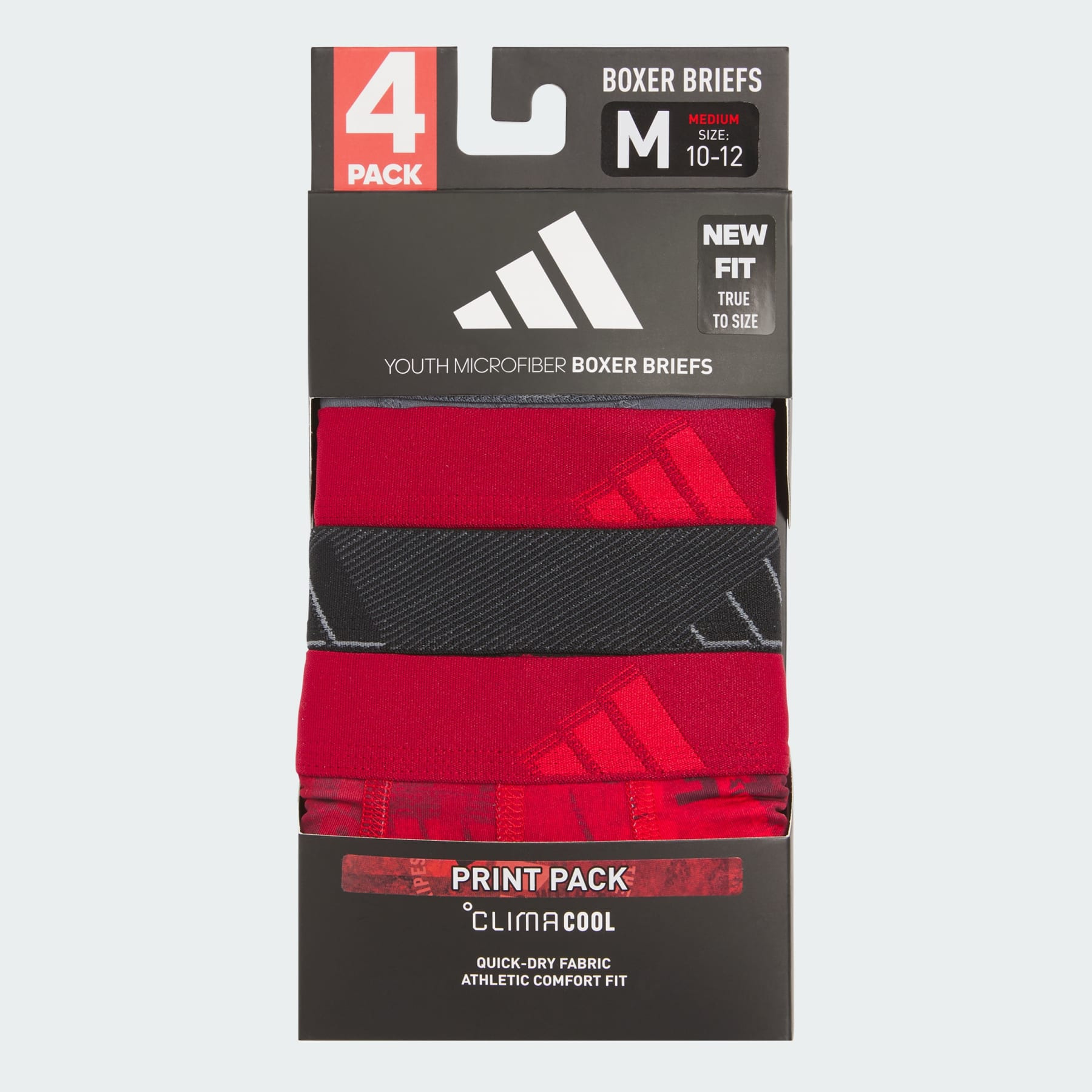 Youth Microfiber Graphic 4-Pack Boxer Briefs - 3