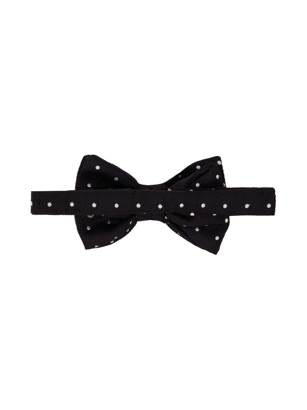 Black Polka Dot Bow Tie - 2