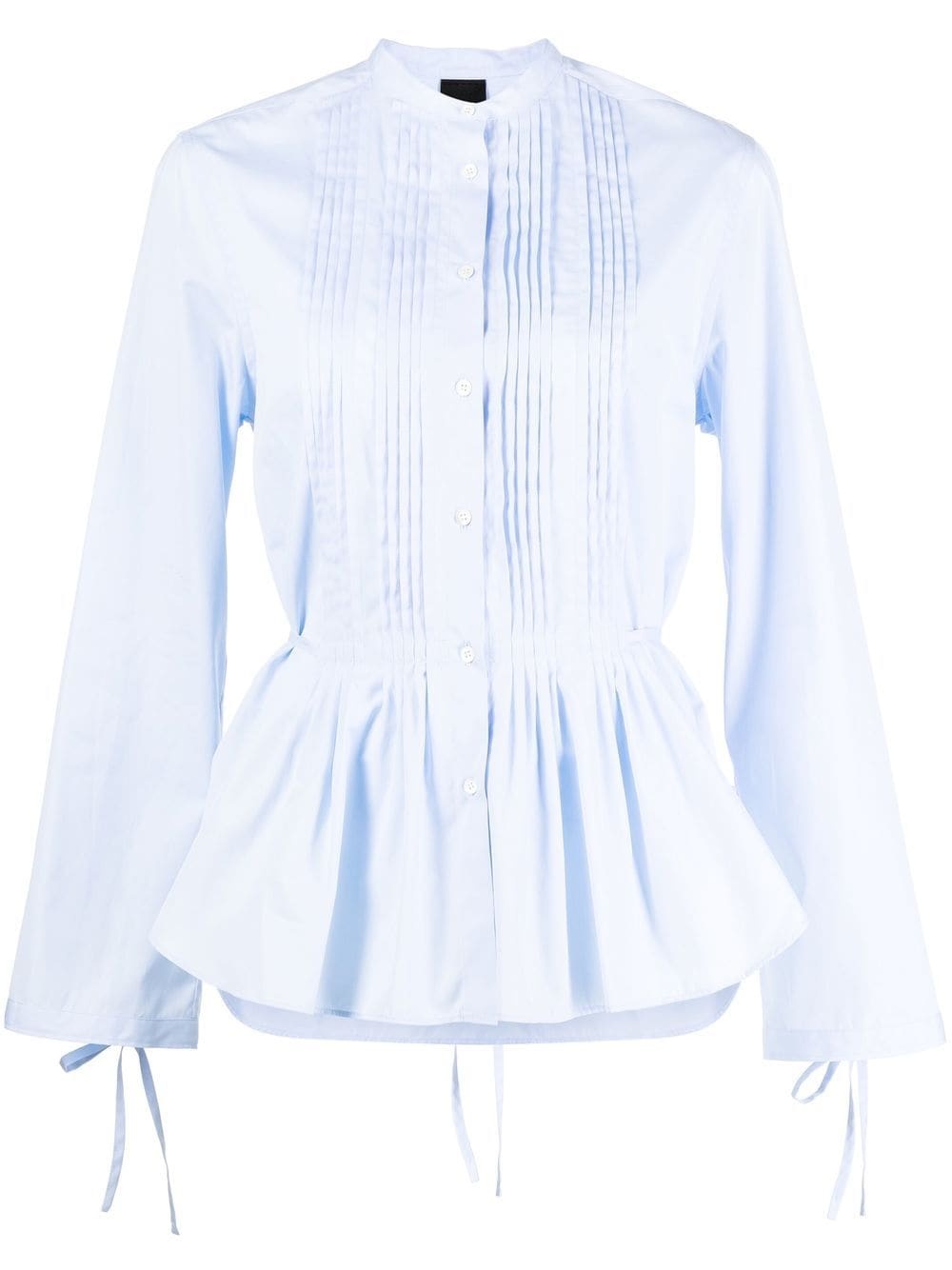 peplum button-up shirt - 1