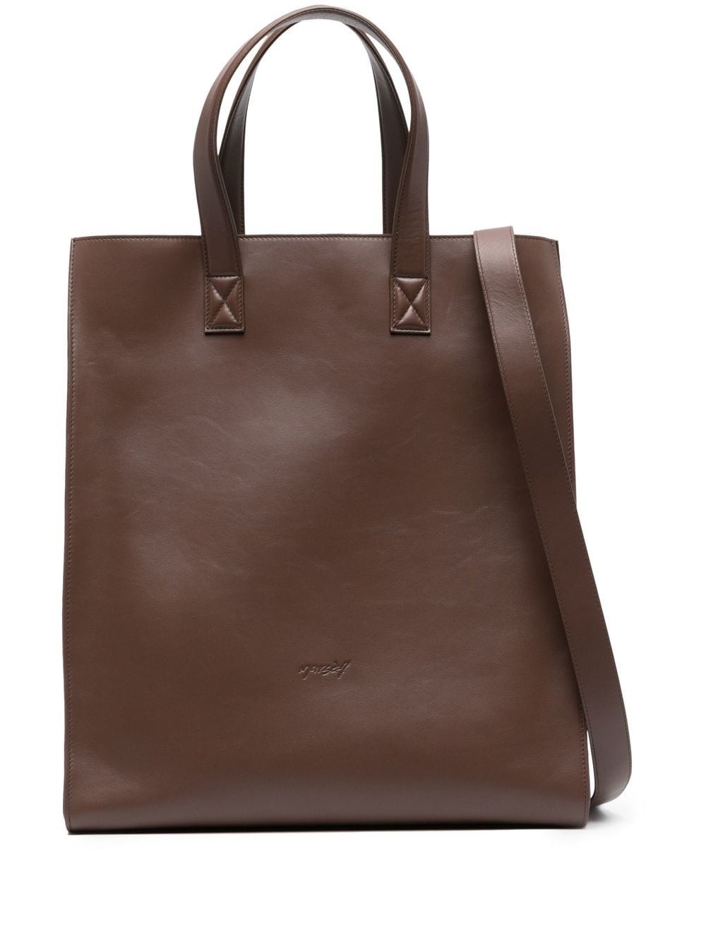 calf-leather tote bag - 1