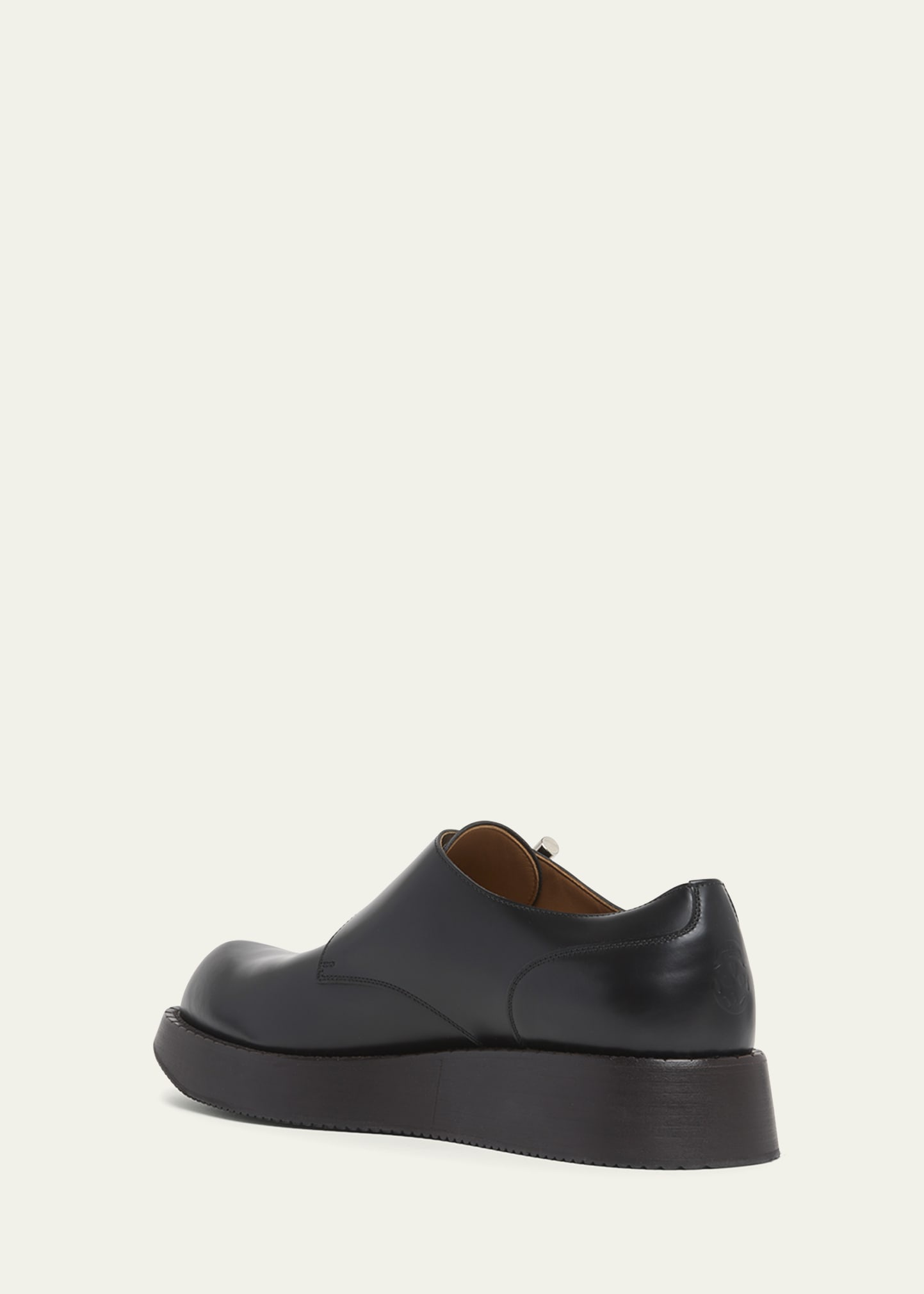 Men's T-Bar Leather Creeper Shoes - 4