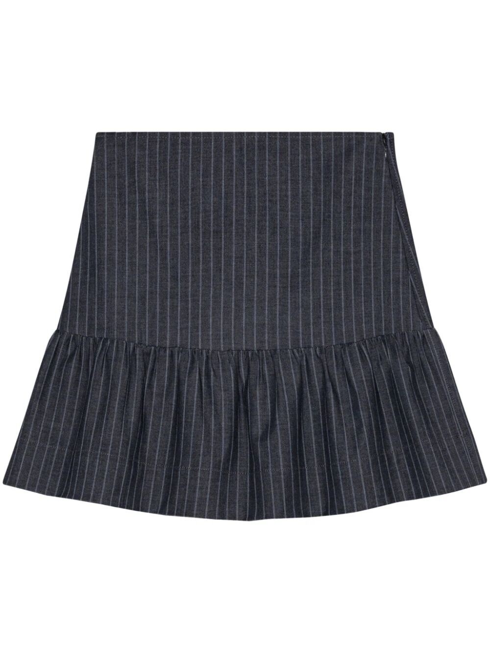 Striped flounce mini skirt - 1