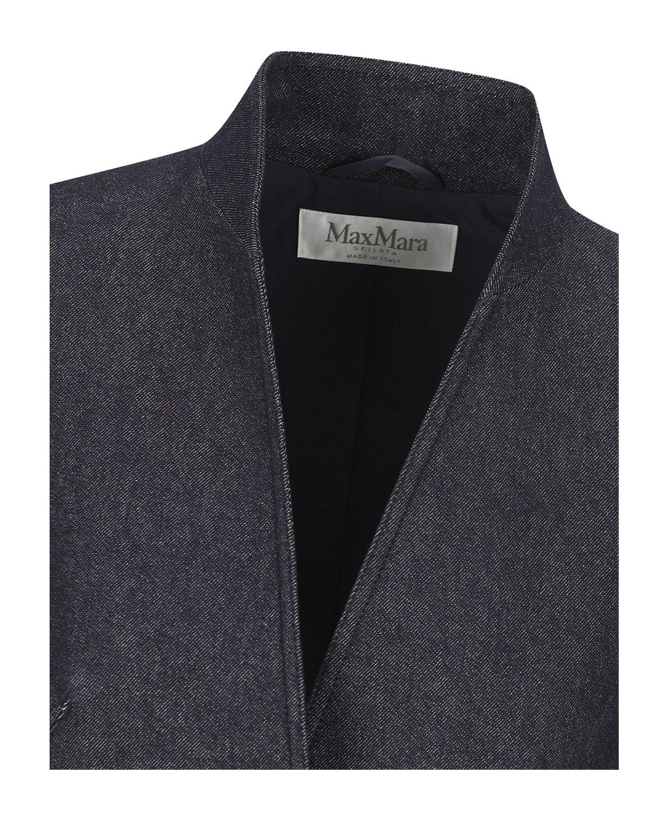 Stand Up Collar Button-up Jacket - 2