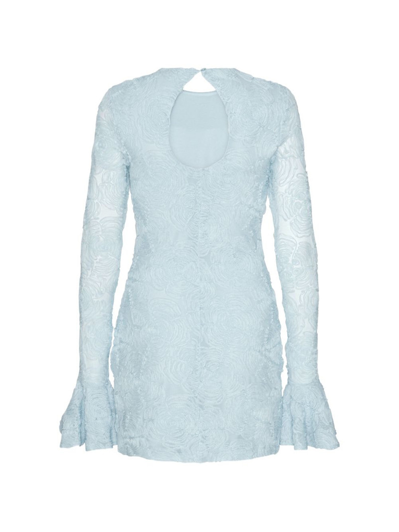 floral-mesh mini dress 6