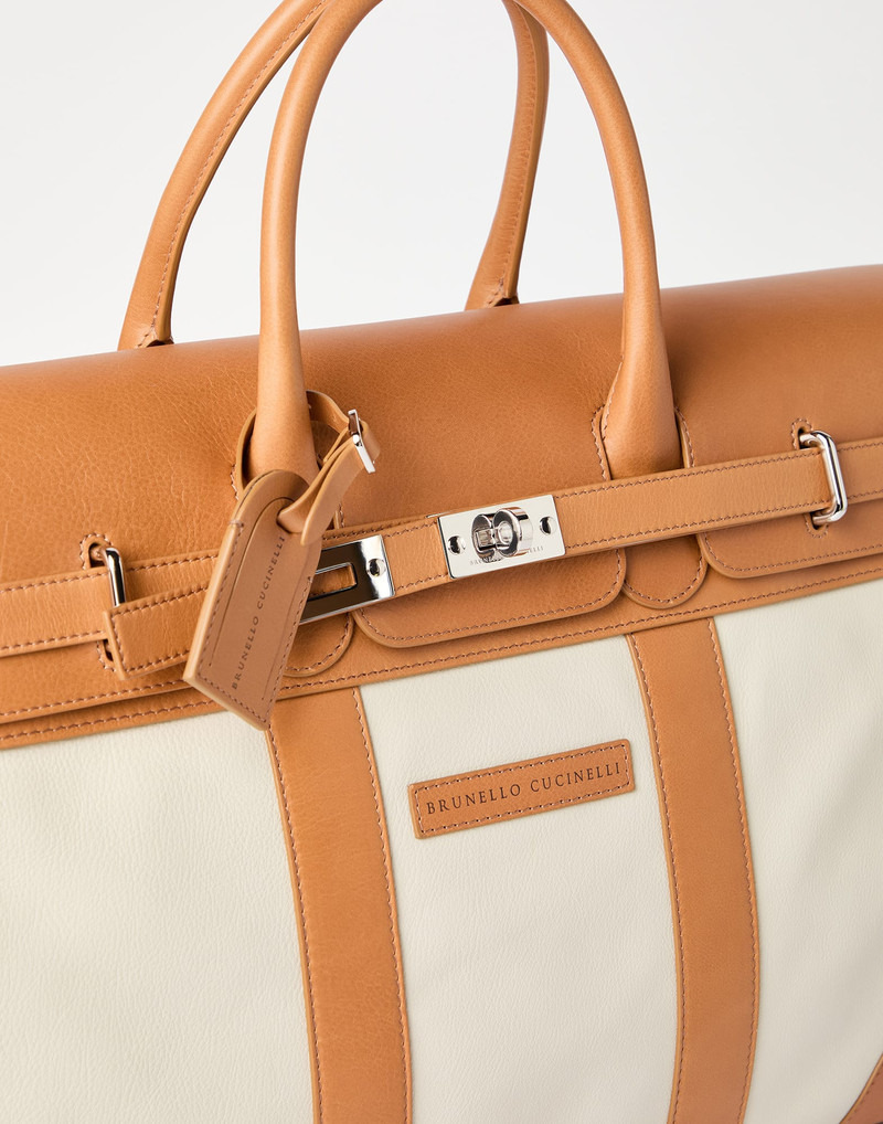 Grained calfskin and cowhide country bag 3