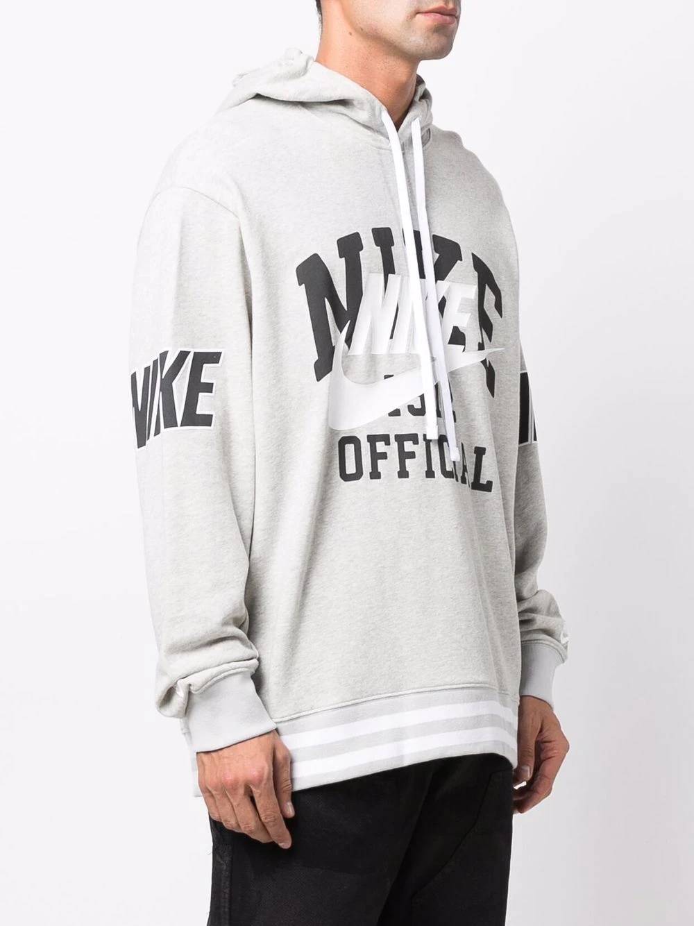 logo print hoodie - 3