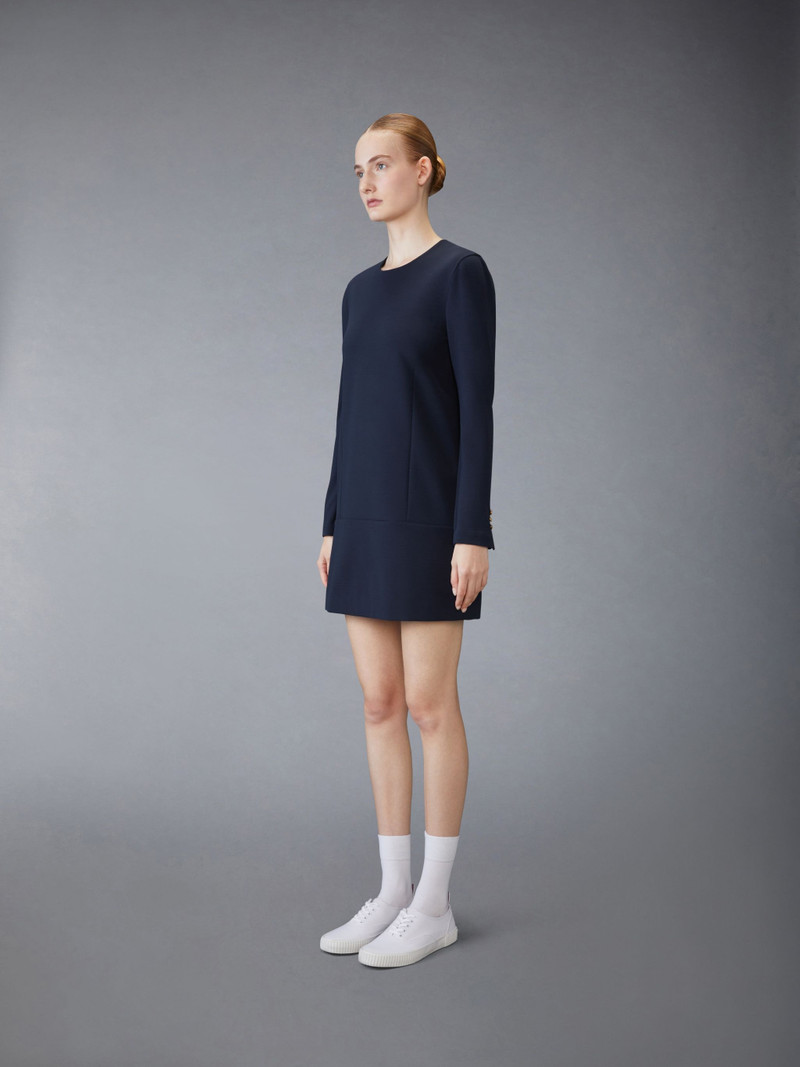 Thom Browne Wool Tech Milano Mini Shift Dress outlook