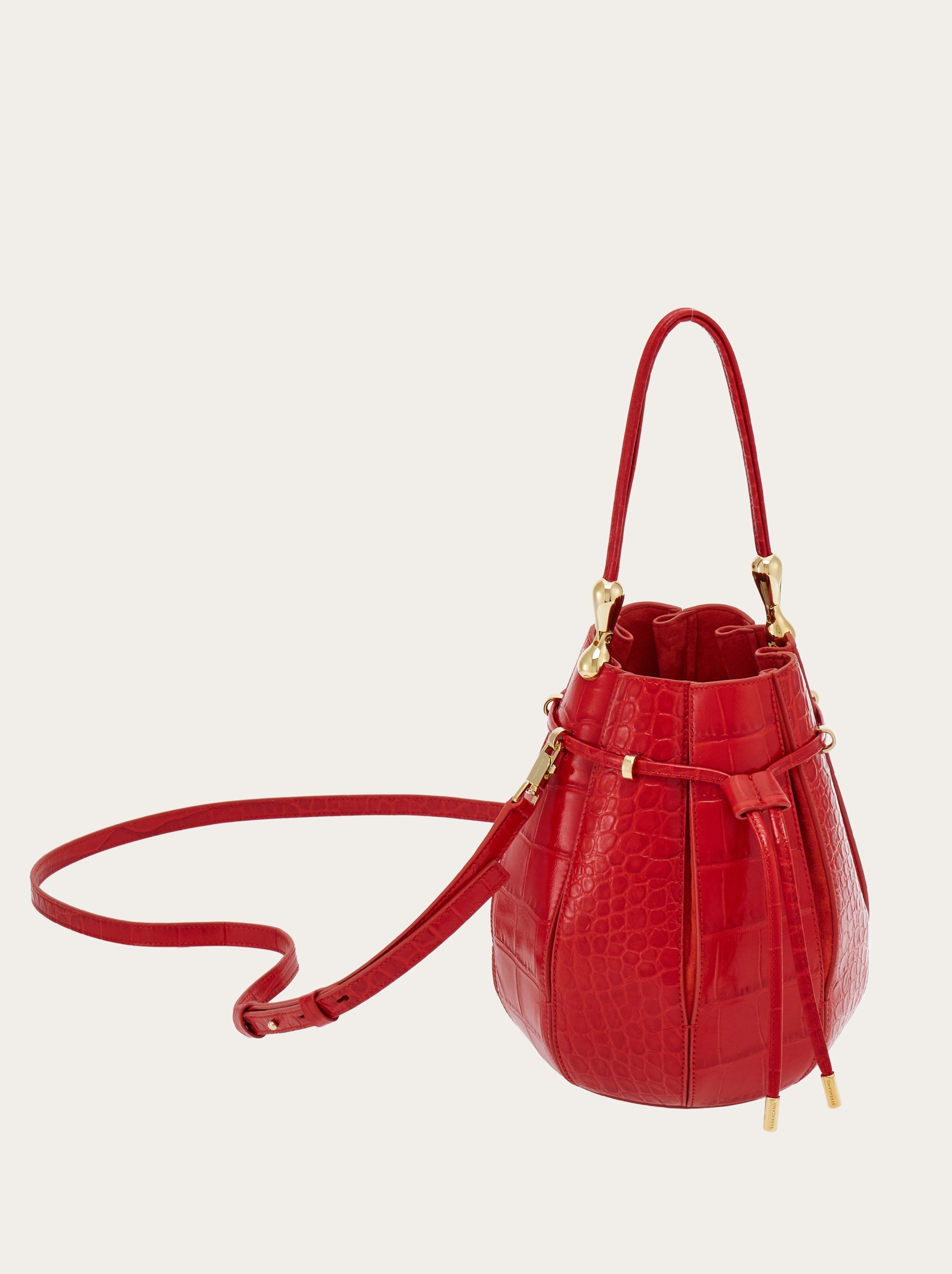 Bucket bag with inlays (M) - 6