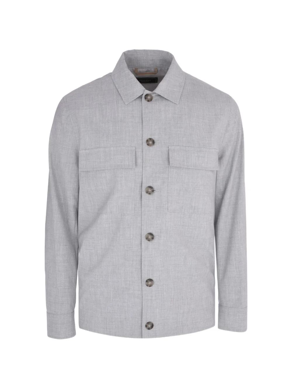 slub-texture button-pocket jacket - 1