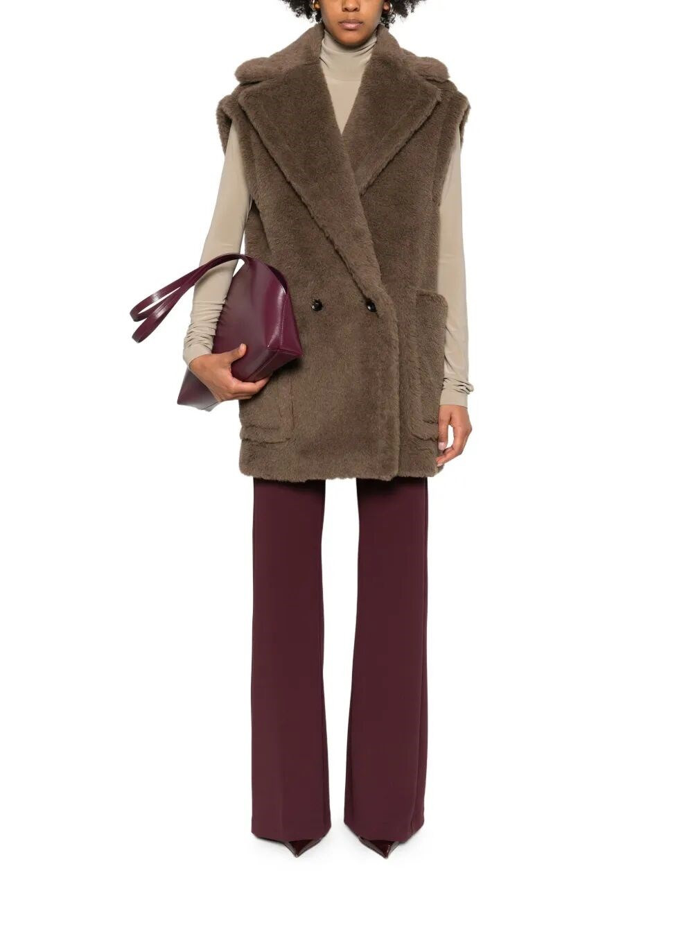 Sleeveless Teddy Jacket - 2