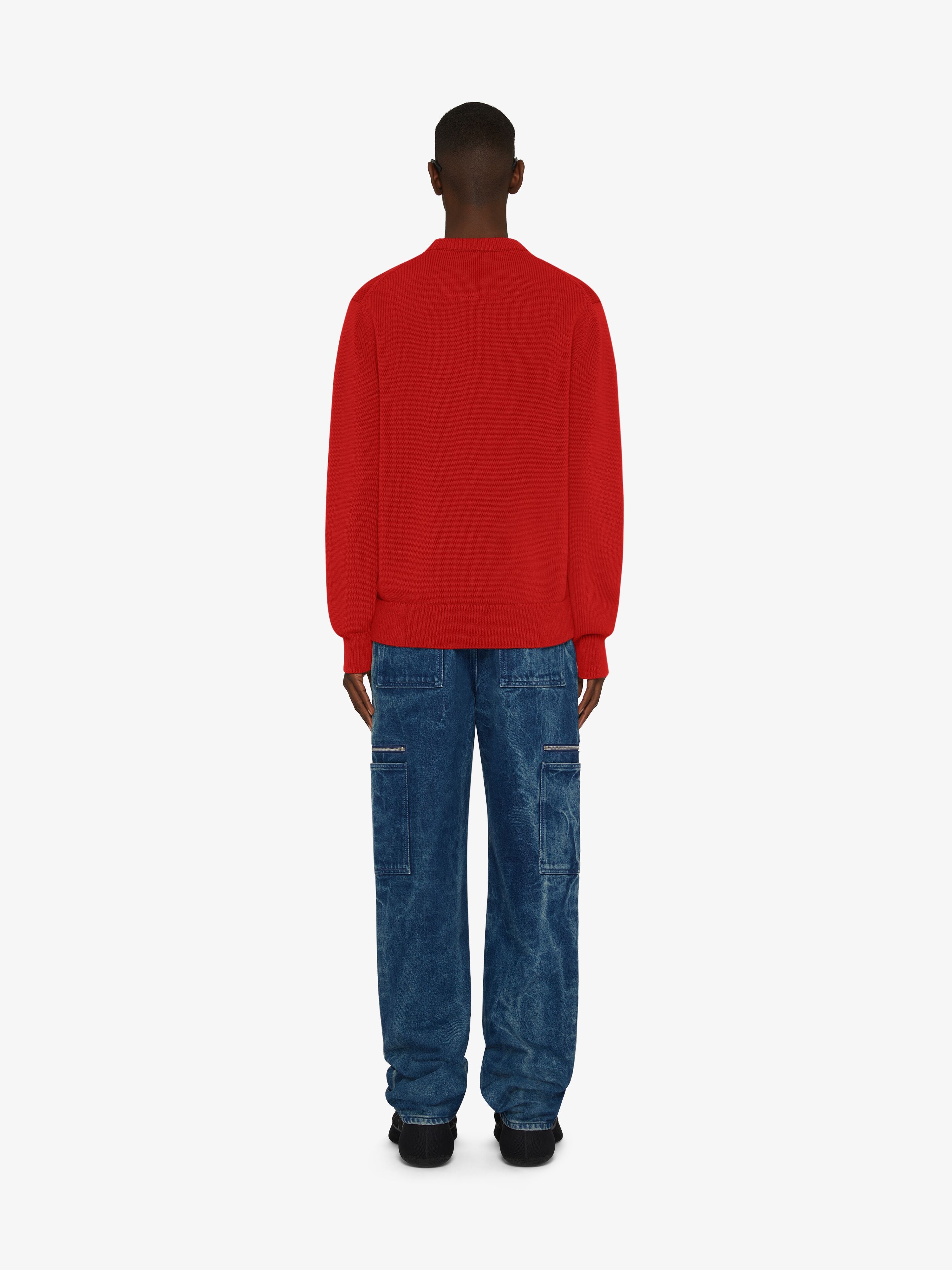 SWEATER IN WOOL AND CASHMERE WITH PATCHES - 4