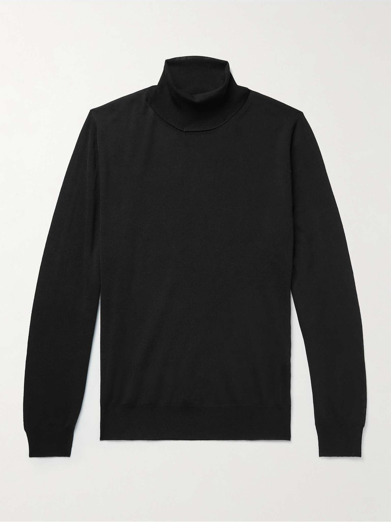 Slim-Fit Merino Wool Rollneck Sweater 1