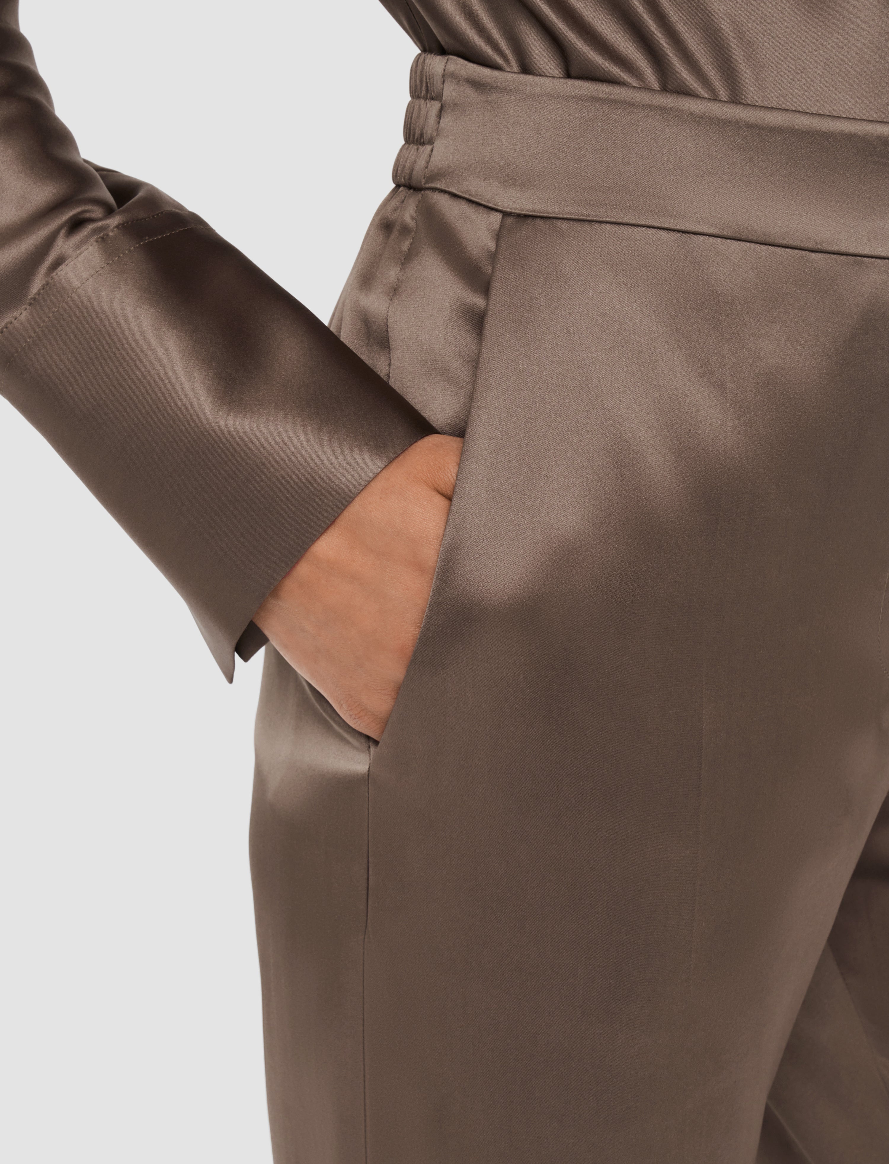 Tova Silk Satin Trousers - 5