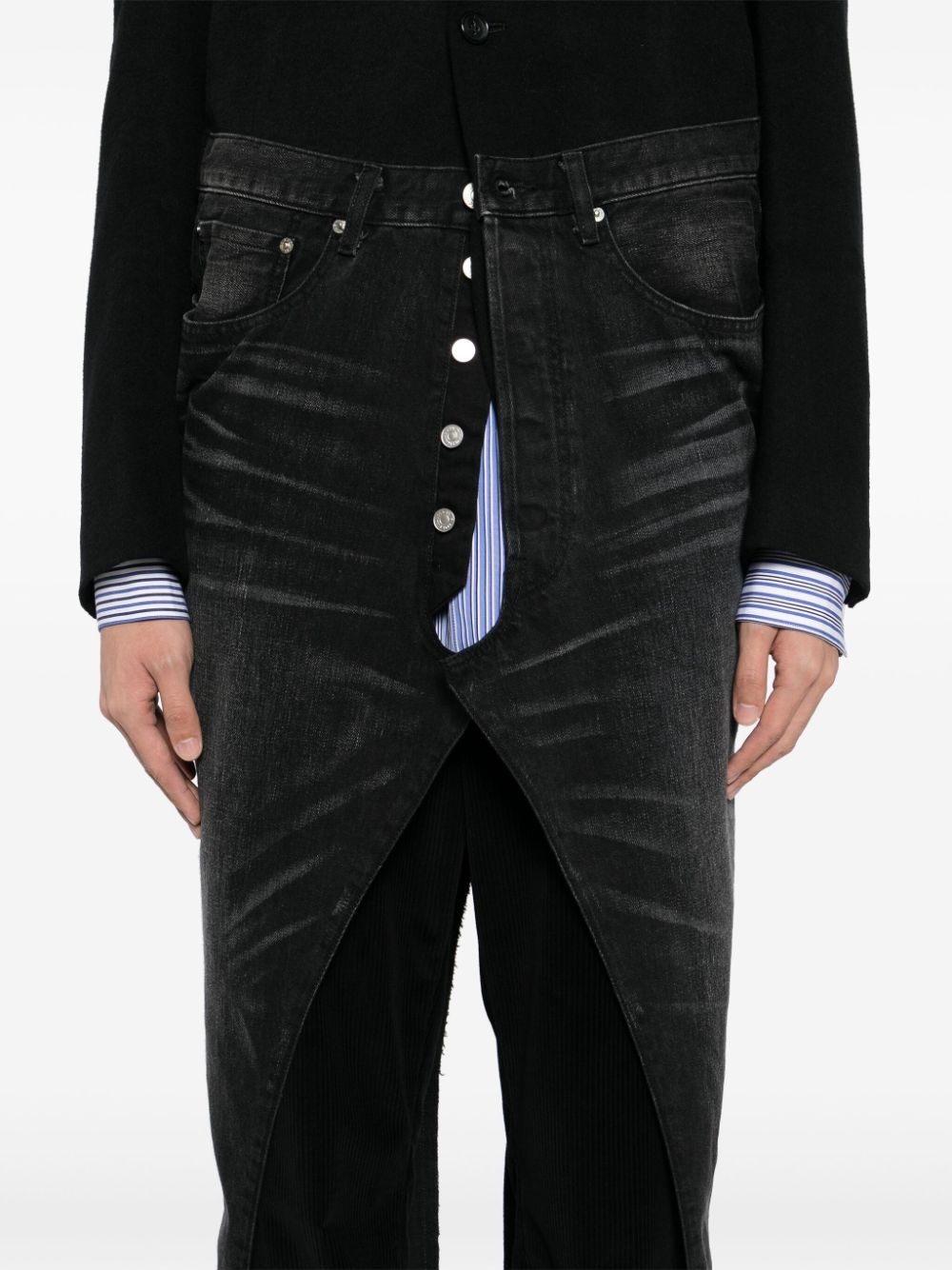 patchwork coat - 5