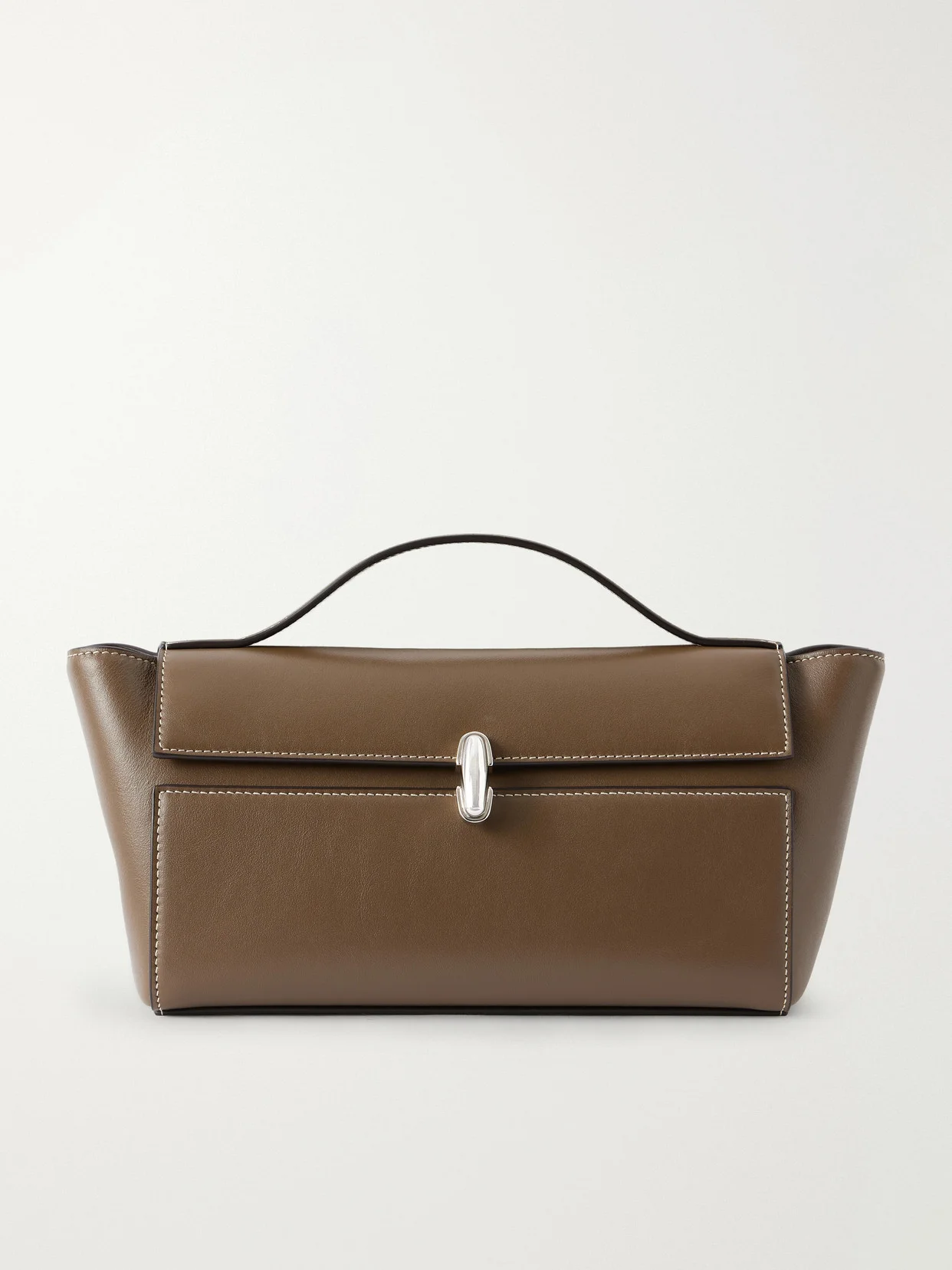 Symmetry Trapeze Pochette Leather Tote - 1