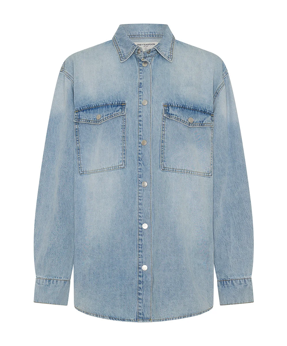 Essential Denim Shirt - Santa Cruz Blue - 1