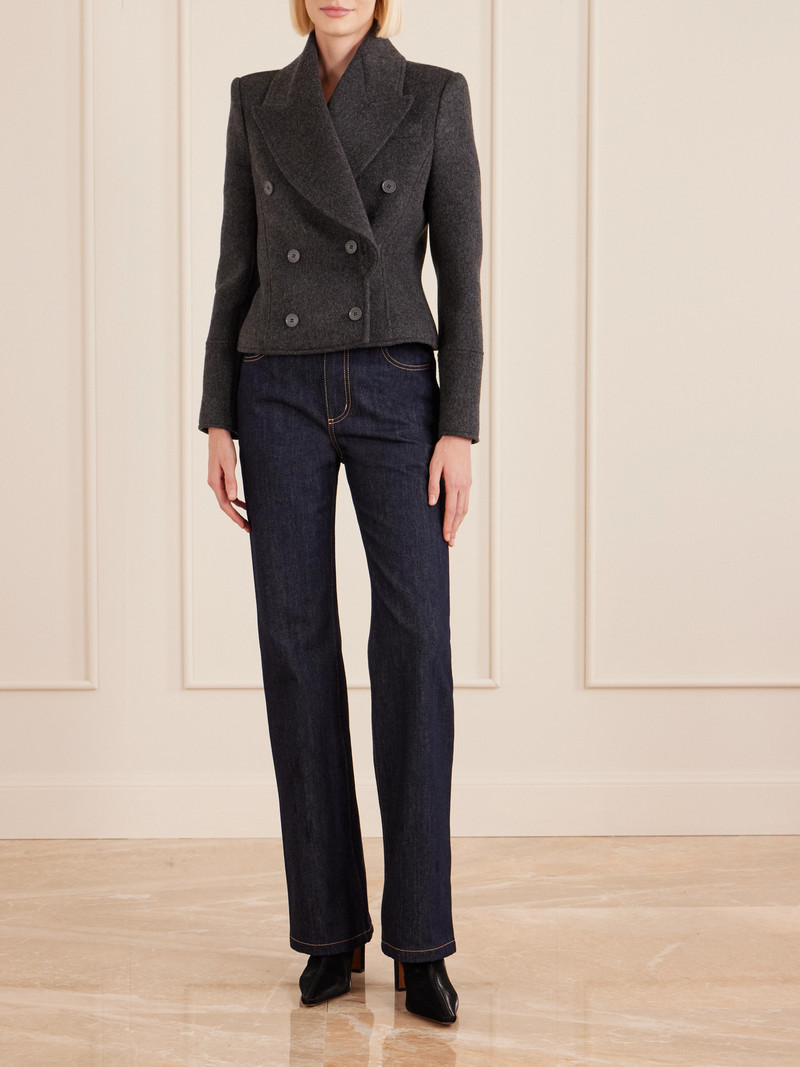 Alexander McQueen Double-breasted Wool-felt Blazer outlook