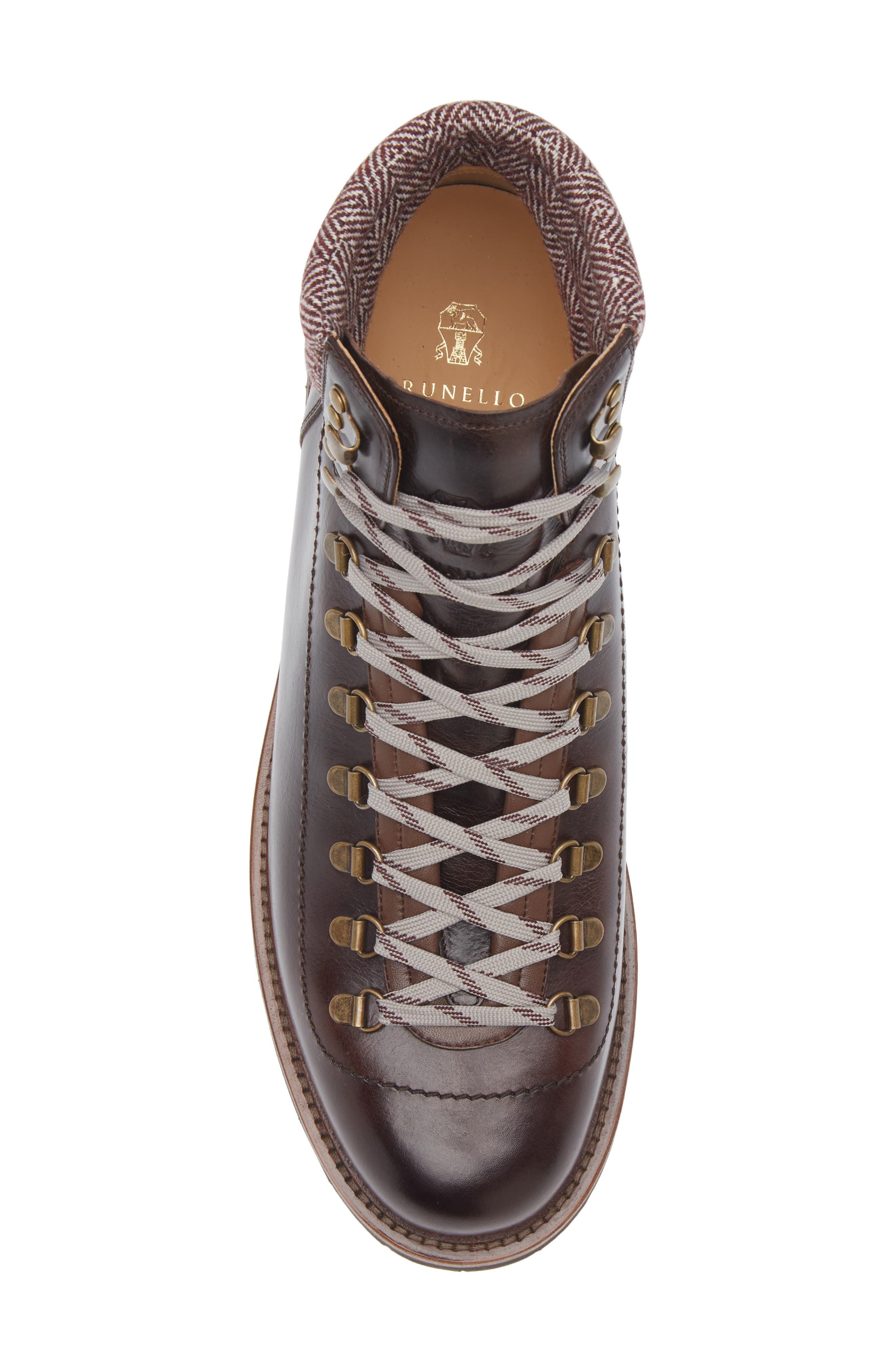 Brunello Cucinelli Hiking Boot in Cck78 Burgundy Brown at Nordstrom - 5