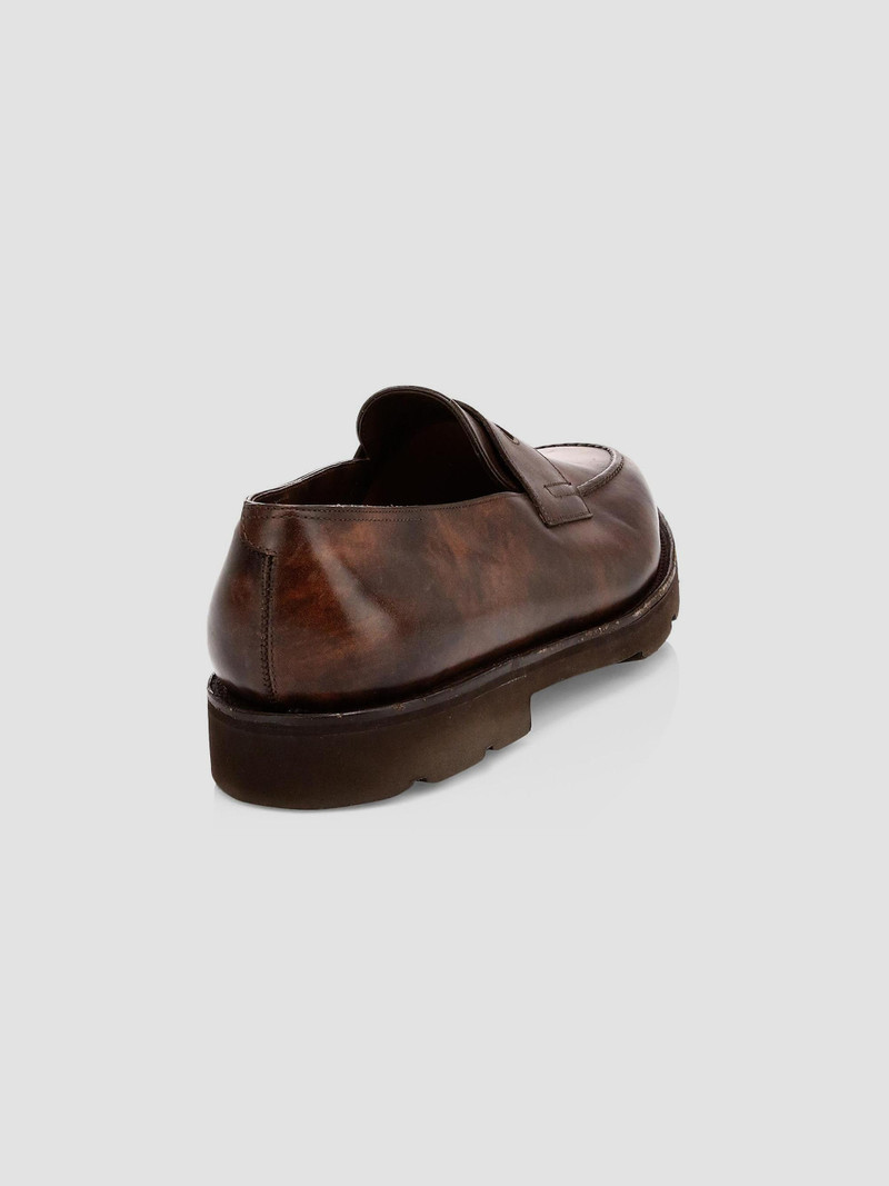 Men's Lopez Leather Loafers - Dark Brown 3