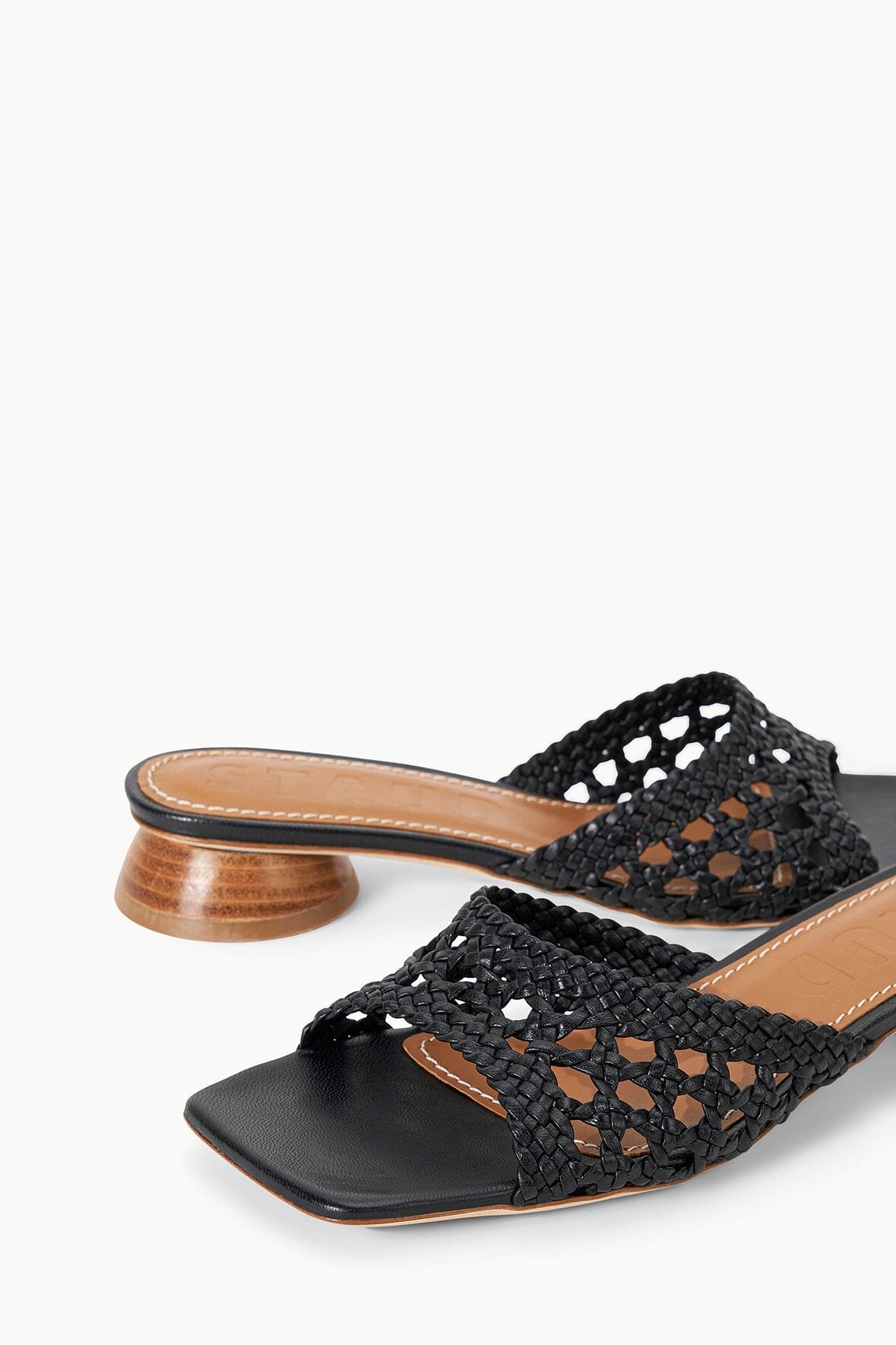 STAUD SIMONE CROCHET HEEL BLACK - 4