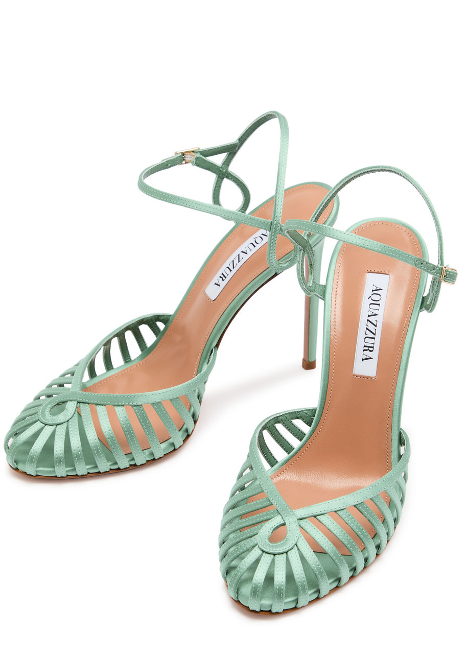 Aquazzura Sweet Surrender 105 Satin Pumps - 3