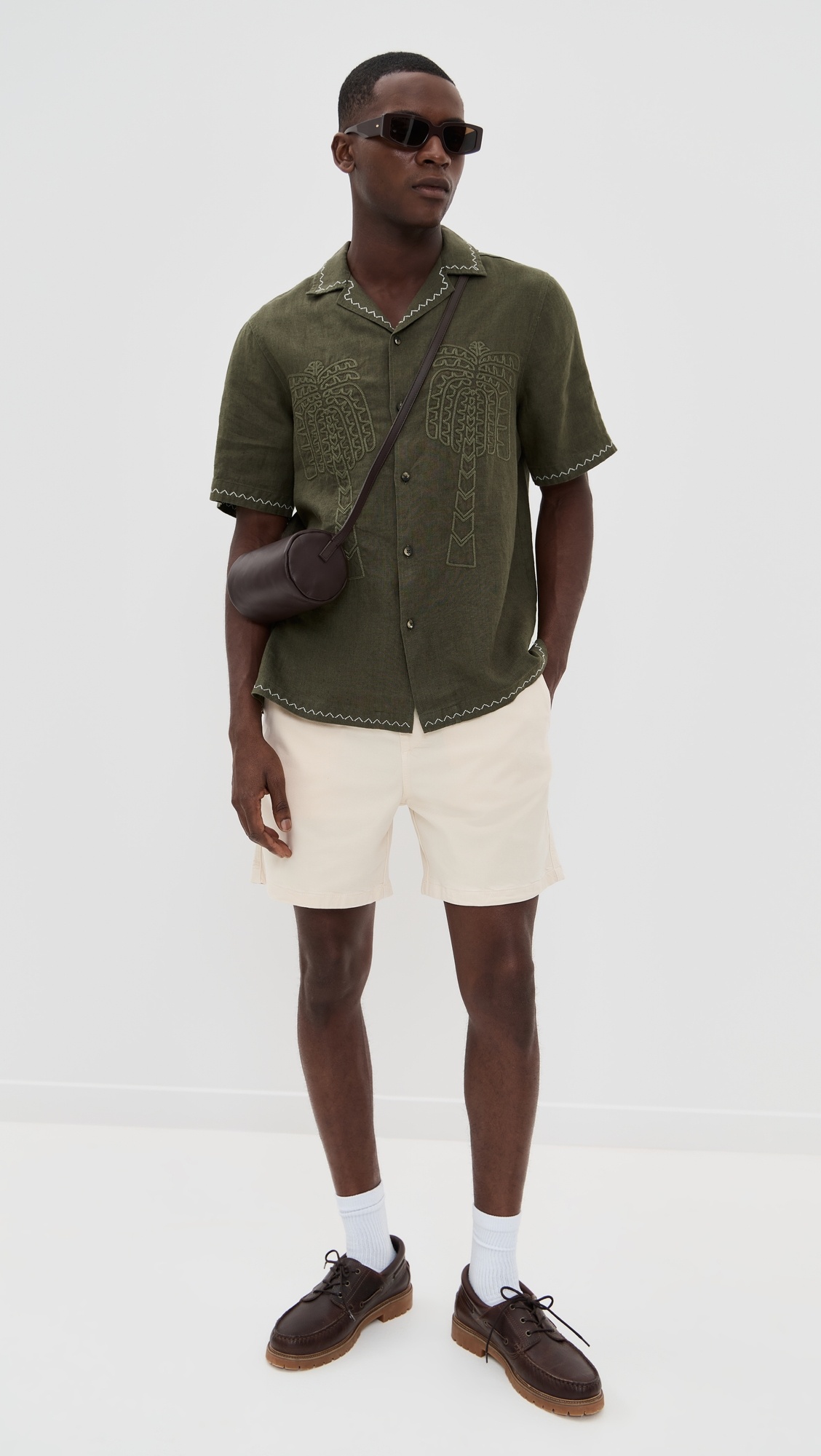 Flavio Palmeira Embroidered Linen Shirt - 4
