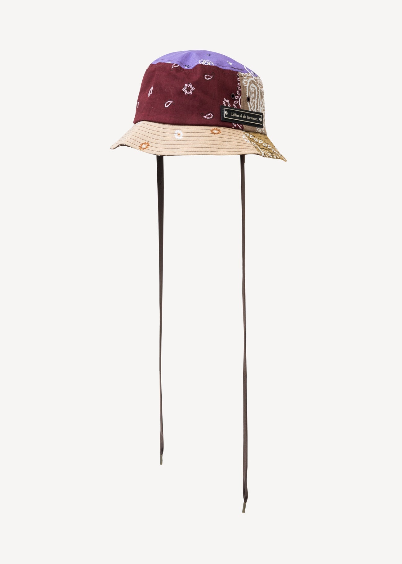 Brown BANDANA BUCKET HAT - 3