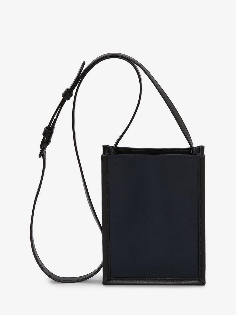 Alexander McQueen Graffiti Edge logo-print shoulder bag - Black