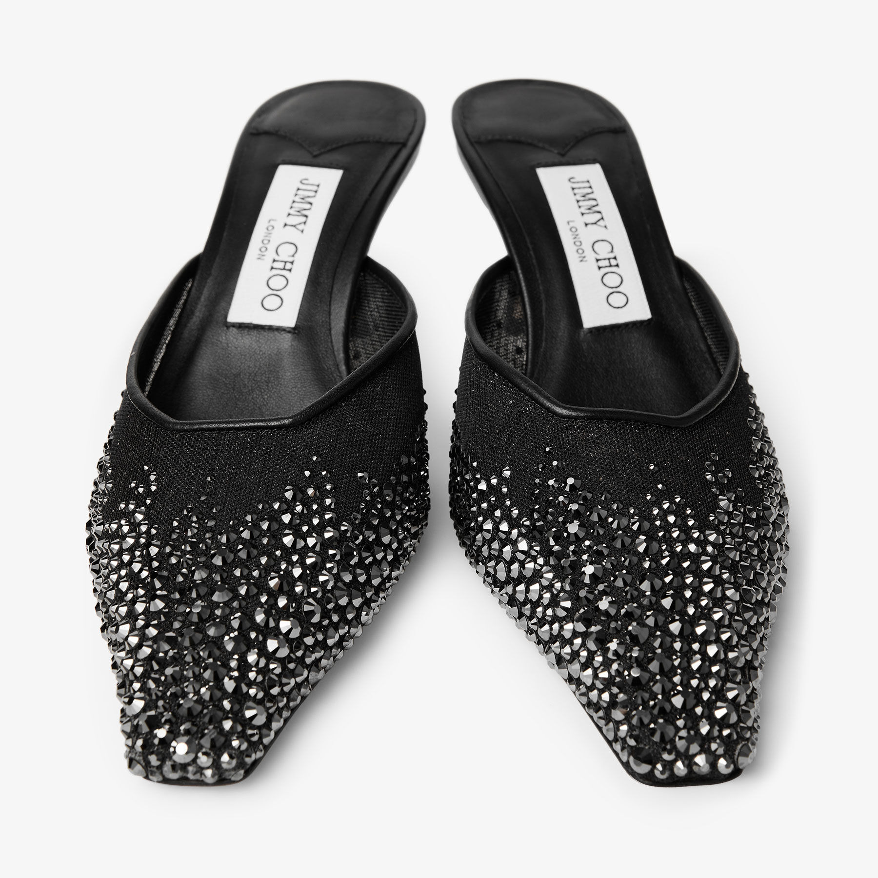 Vivi 65
Black Crystal Mesh Mules - 5