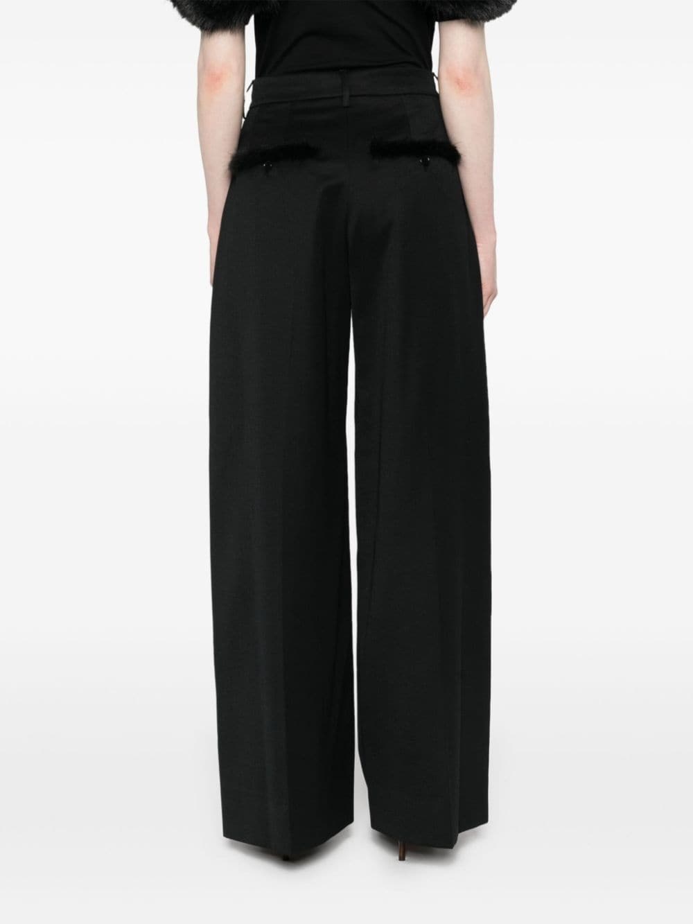Simone Rocha grain de poudre palazzo pants | REVERSIBLE